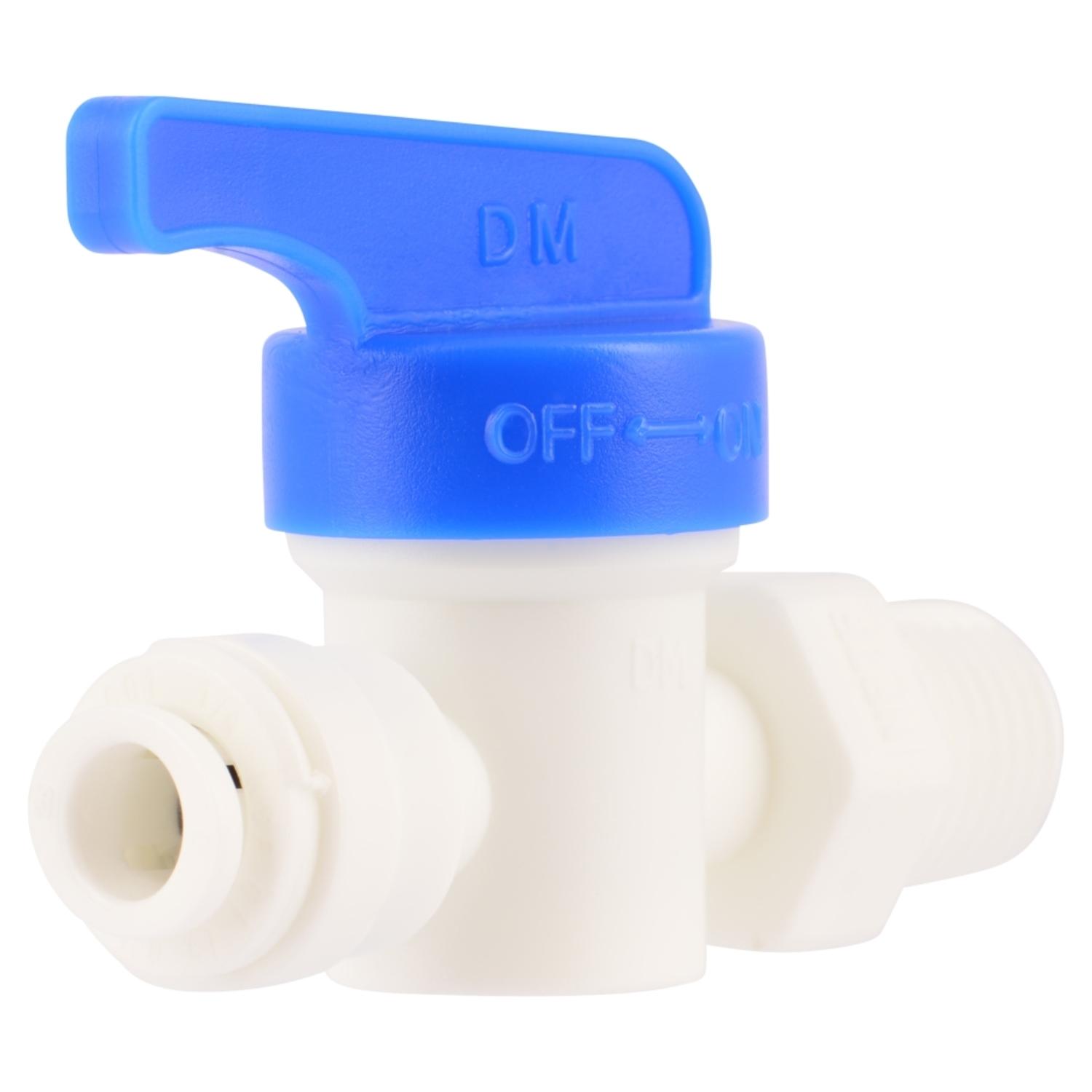 SharkBite 1/4 in. MIP X 1/4 in. MIP Polystyrene Straight Valve