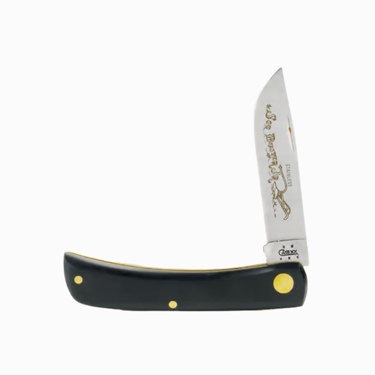 Case Sod Buster Jr Black Stainless Steel 3-4 in. Pocket Knife