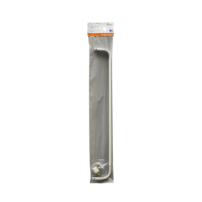 Kenney White Traditional/Transitional Curtain Rod 18 in. L X 28 in. L