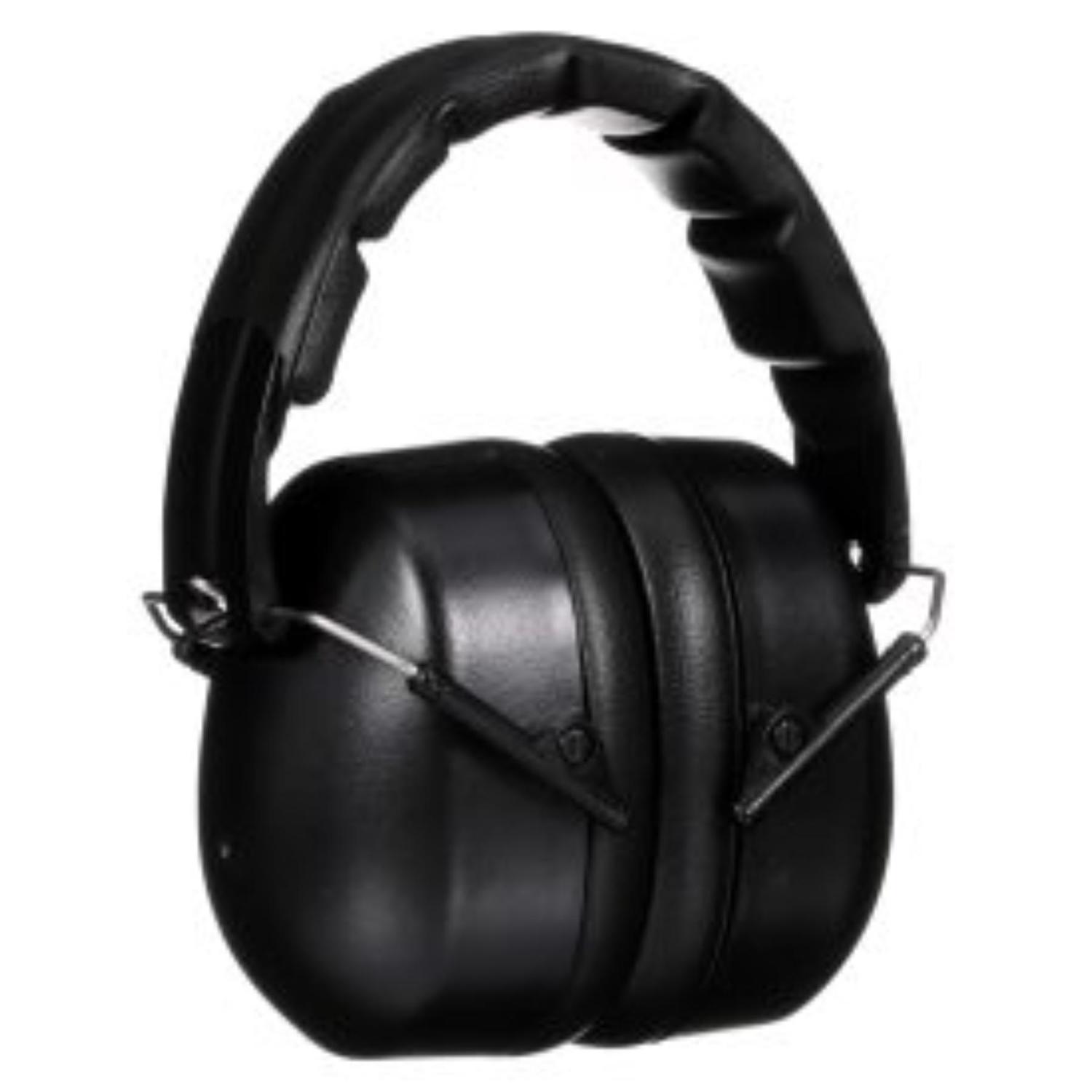3M 25 dB Soft Foam Folding Earmuffs Black 1 pair