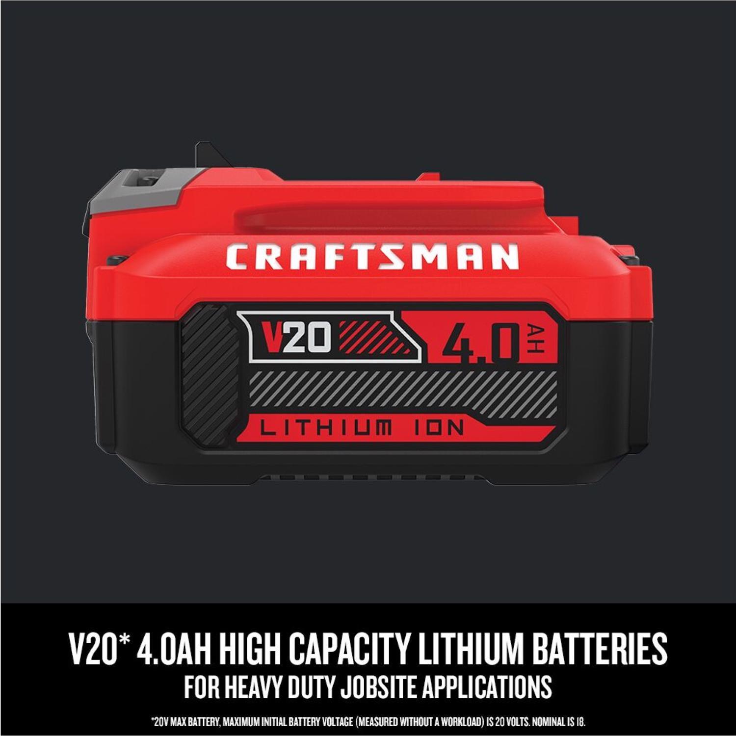 CRAFTSMAN V20 CMCBL700M1 100 mph 380 CFM Battery Handheld Blower Kit (Battery & Charger)