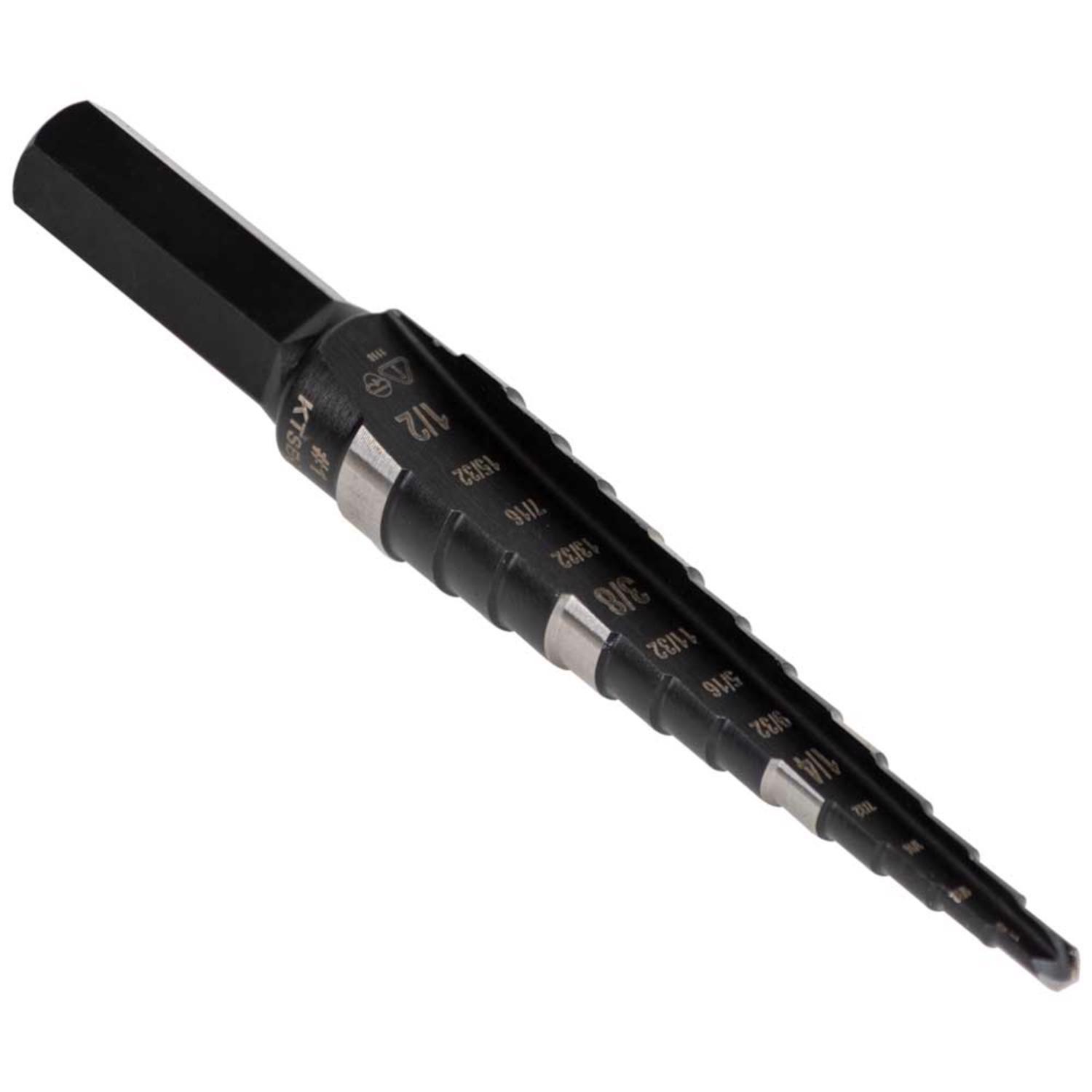 Klein Tools High Speed Steel Double Flute Step Drill Bit 1 pc