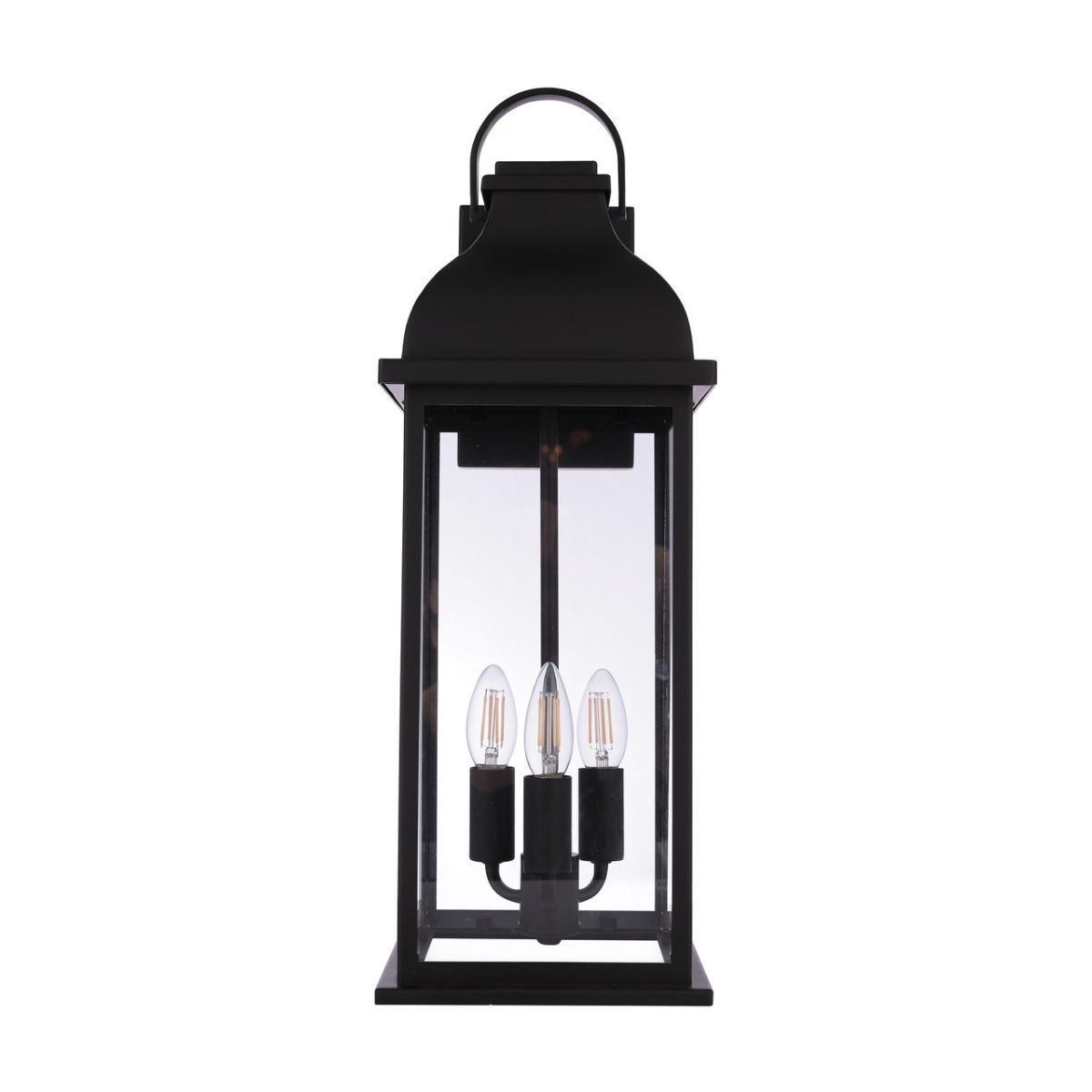 Craftmade Bent Tree 3 Light Outdoor Wall Lantern in Midnight