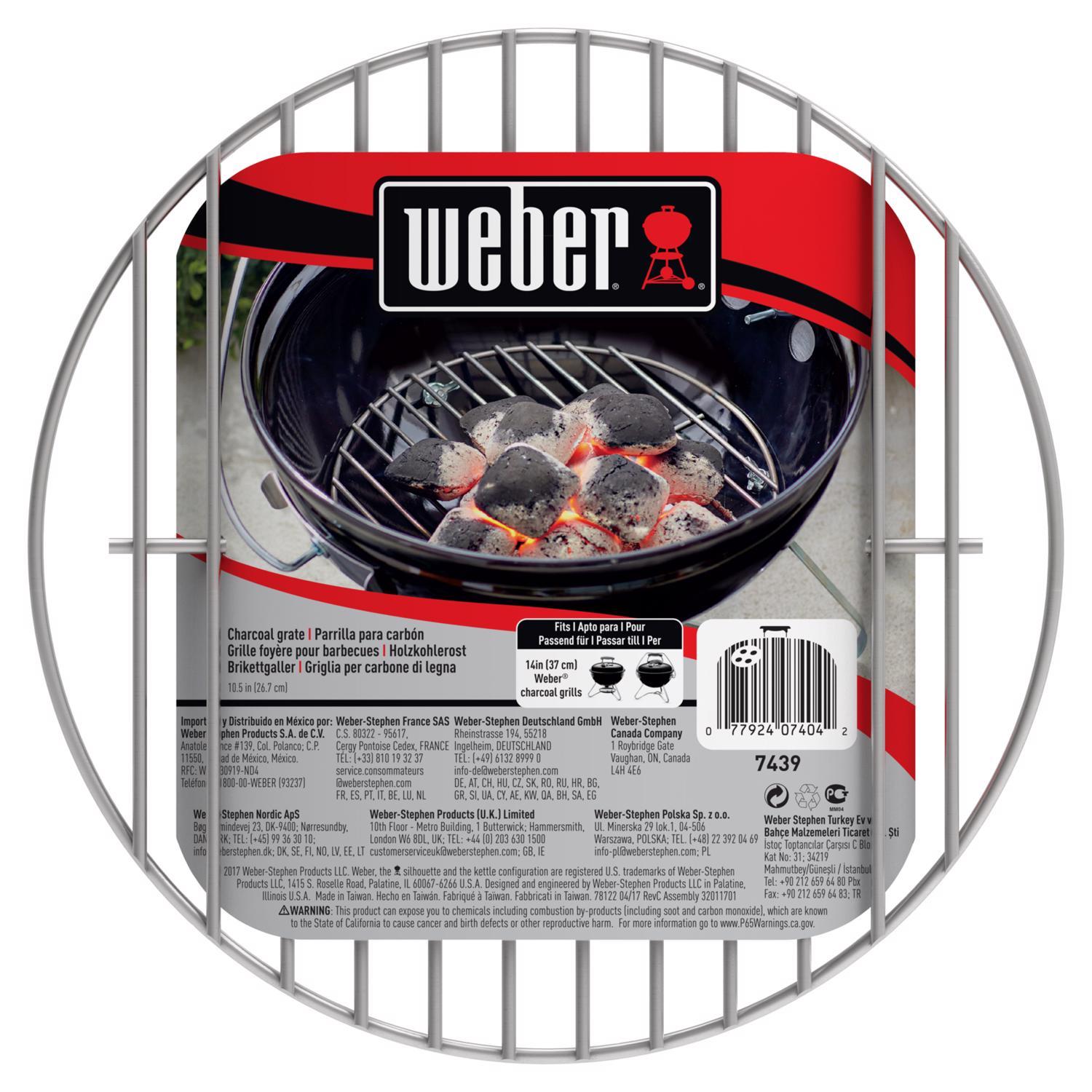 Weber Steel Charcoal Grate For Weber 14 in. Charcoal Grills