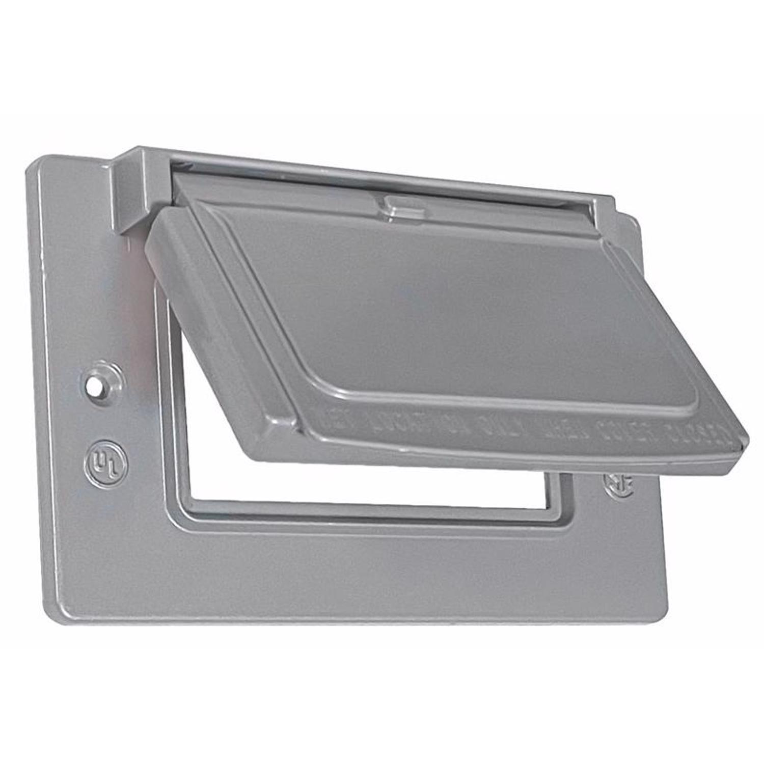 Sigma Engineered Solutions Rectangle Die-Cast Metal 1 gang 2.83 in. H X 4.57 in. W Horizontal GFCI C