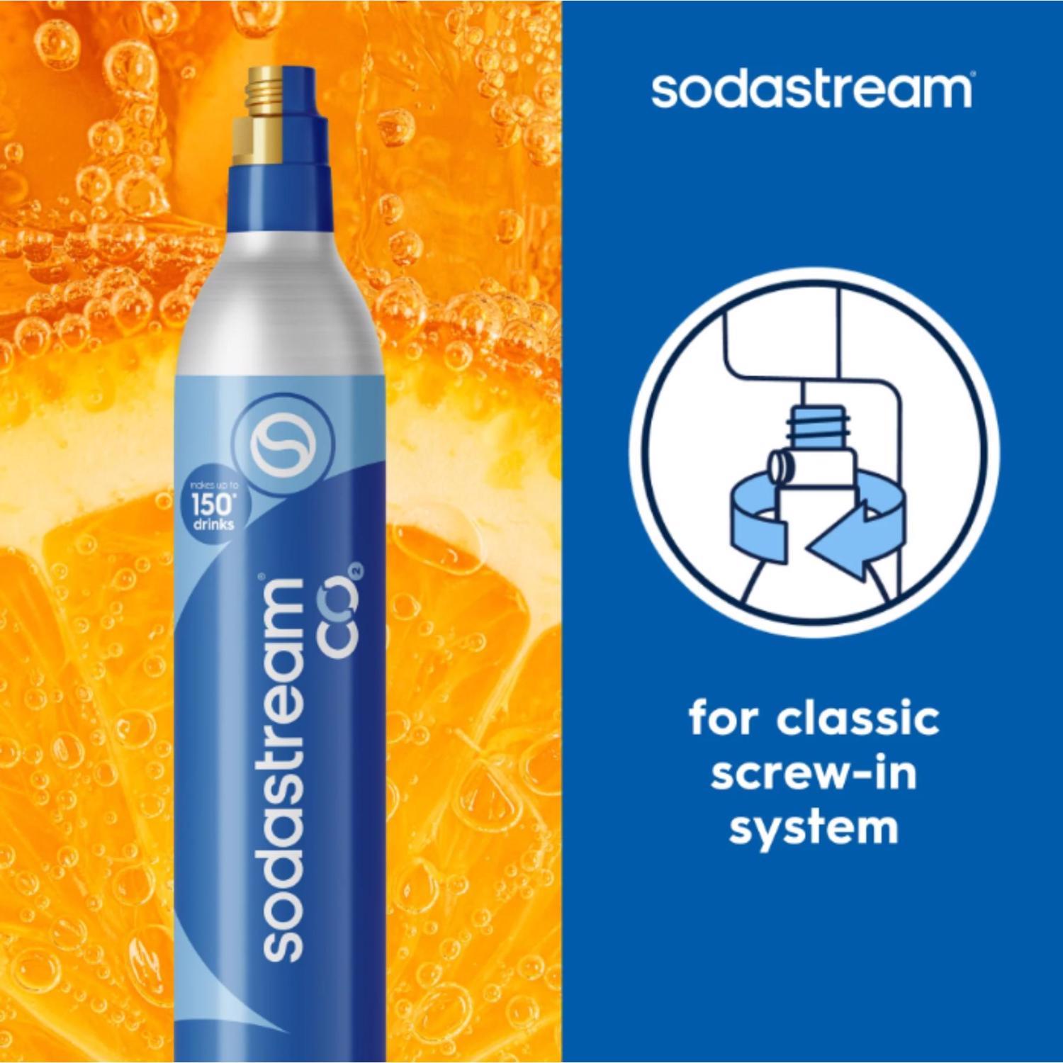 SodaStream Screw In Fresh Blue 60 L CO2 Cylinder 1 pk