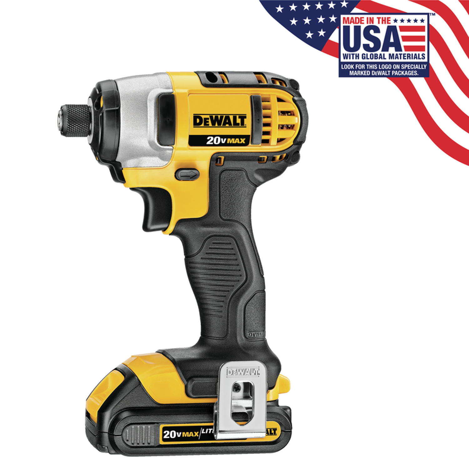 DEWALT 20V MAX 1/4 in. Cordless Brushed Impact Driver Kit (Battery & Charger)
