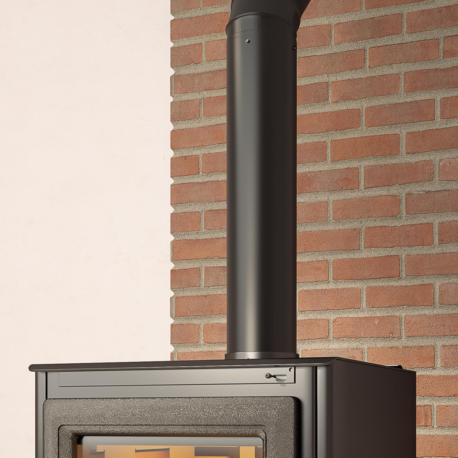 Imperial 6 in. D X 24 in. L Steel Stove Pipe