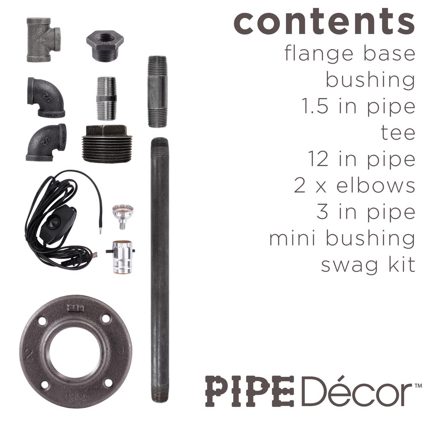 STZ Industries Black U Turn Lamp