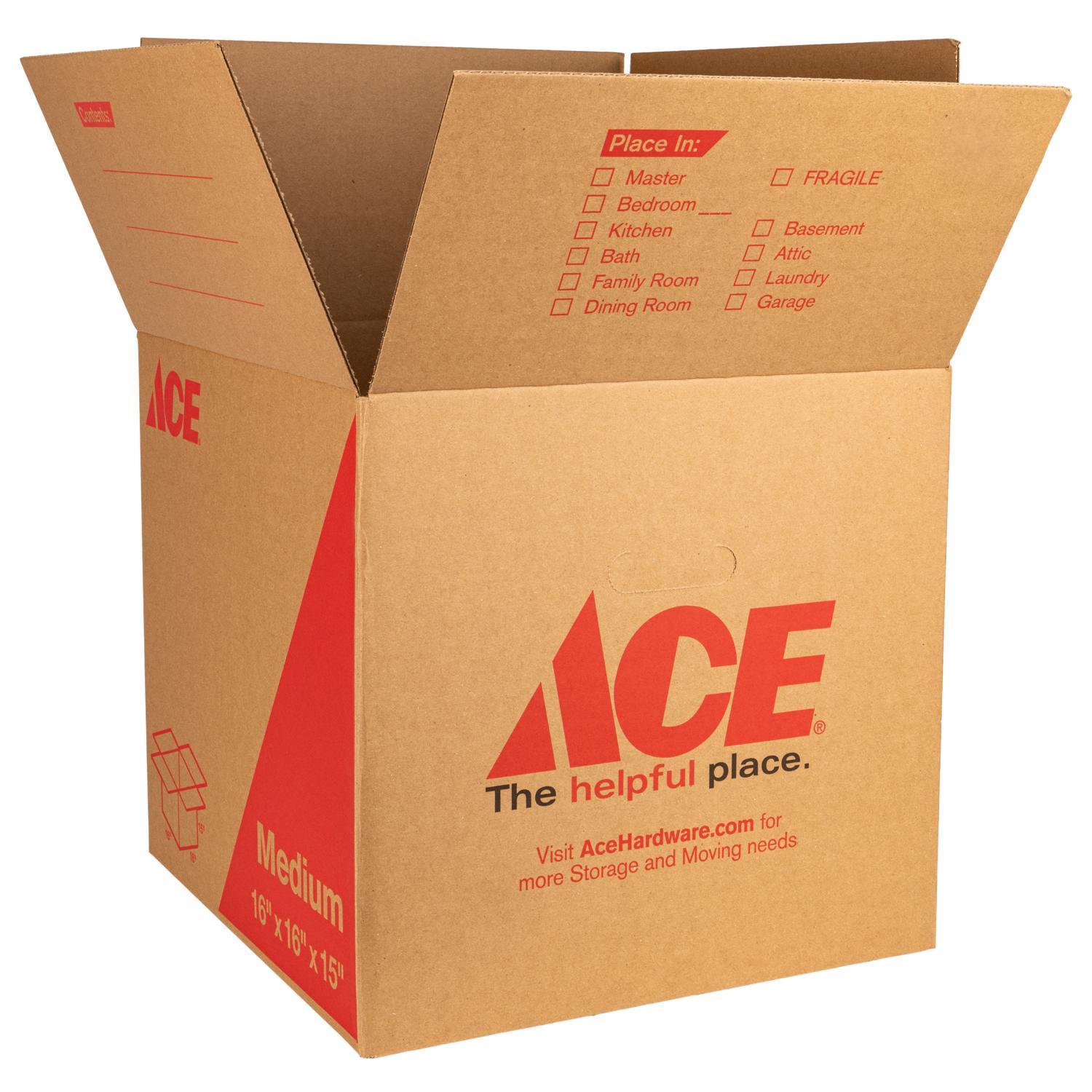 Ace 15 in. H X 16 in. W X 16 in. L Cardboard Corrugated Box 1 pk