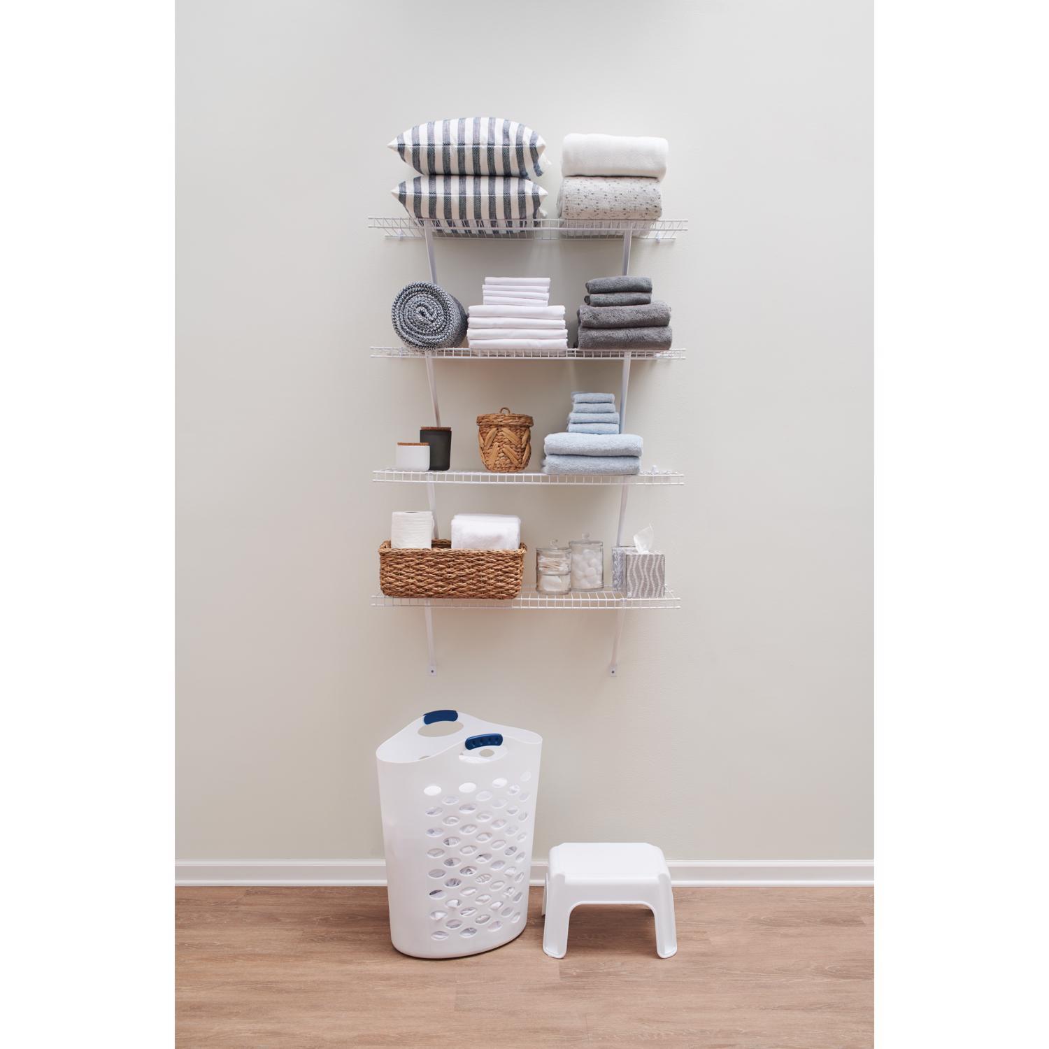 Rubbermaid 9.4 in. H X 12.7 in. W X 15.7 in. D 300 lb. cap. Plastic Step Stool