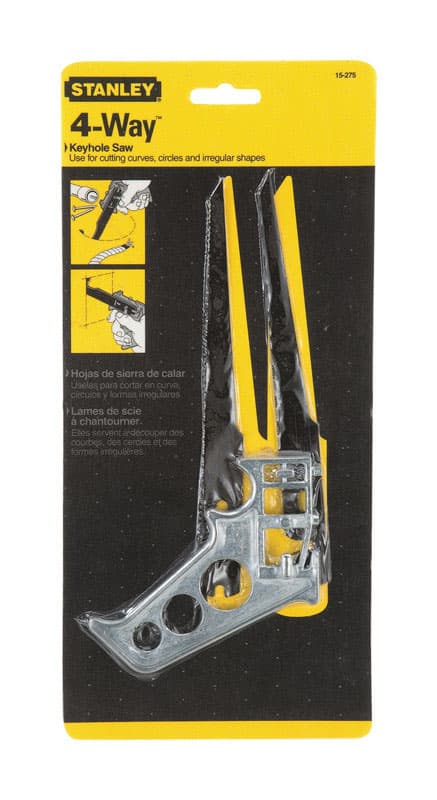 STANLEY 4-Way 7 in. High Carbon Steel Keyhole Saw 24 TPI 1 pc