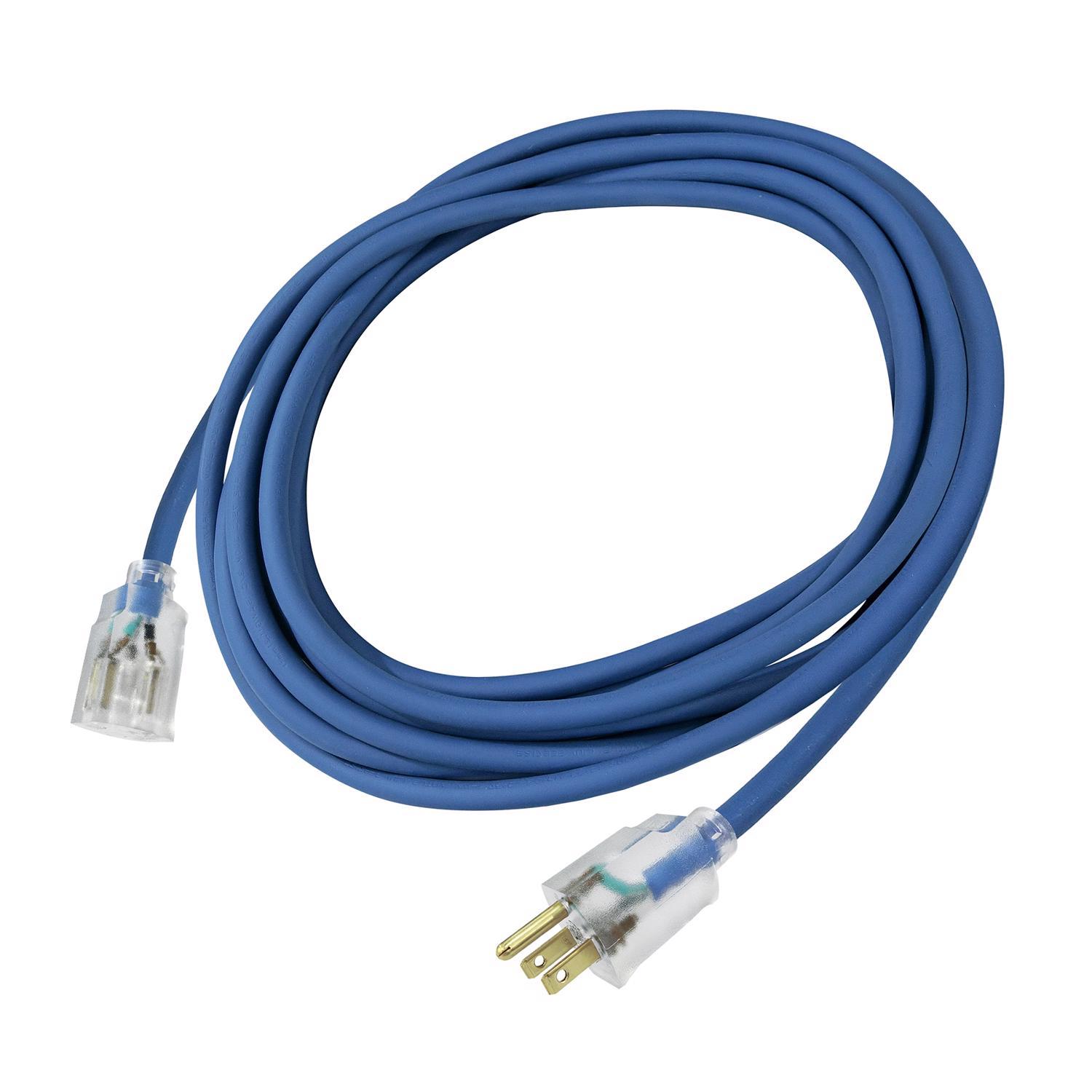 Ace Outdoor 25 ft. L Blue Extension Cord 14/3 SJTOW