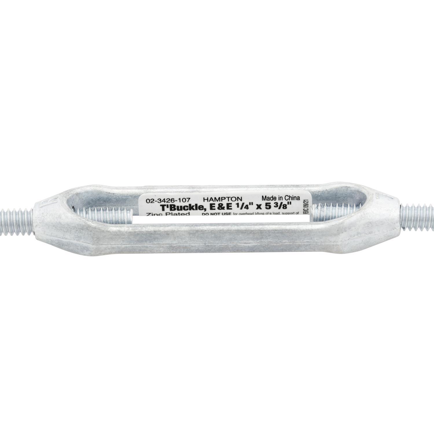 Hampton Zinc-Plated Aluminum/Steel 0.207 in. D Turnbuckle 160 lb 5-3/8 in. L
