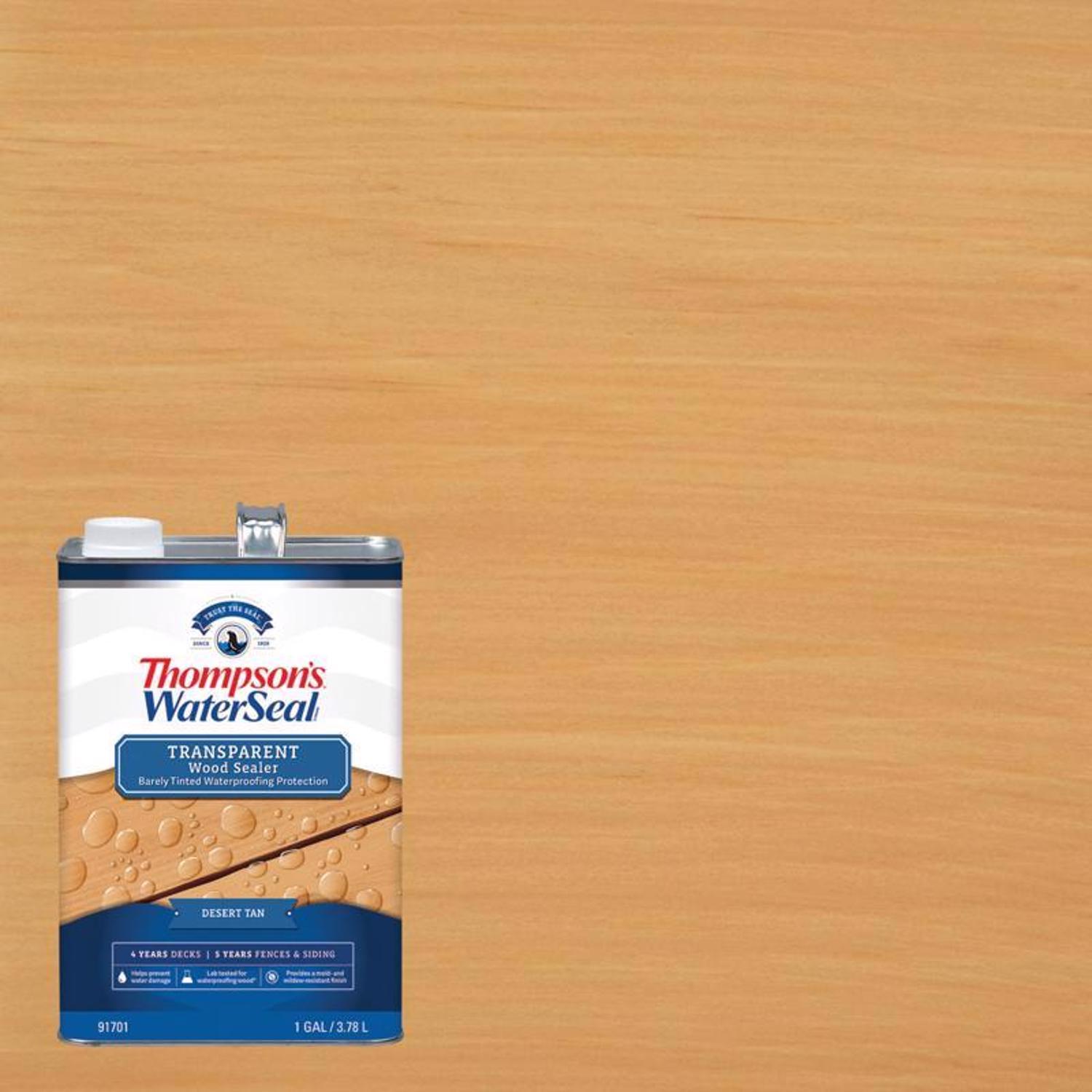 Thompson's WaterSeal Transparent Desert Tan Water-Based Acrylic/Alkyd/Urethane Waterproofing Wood St