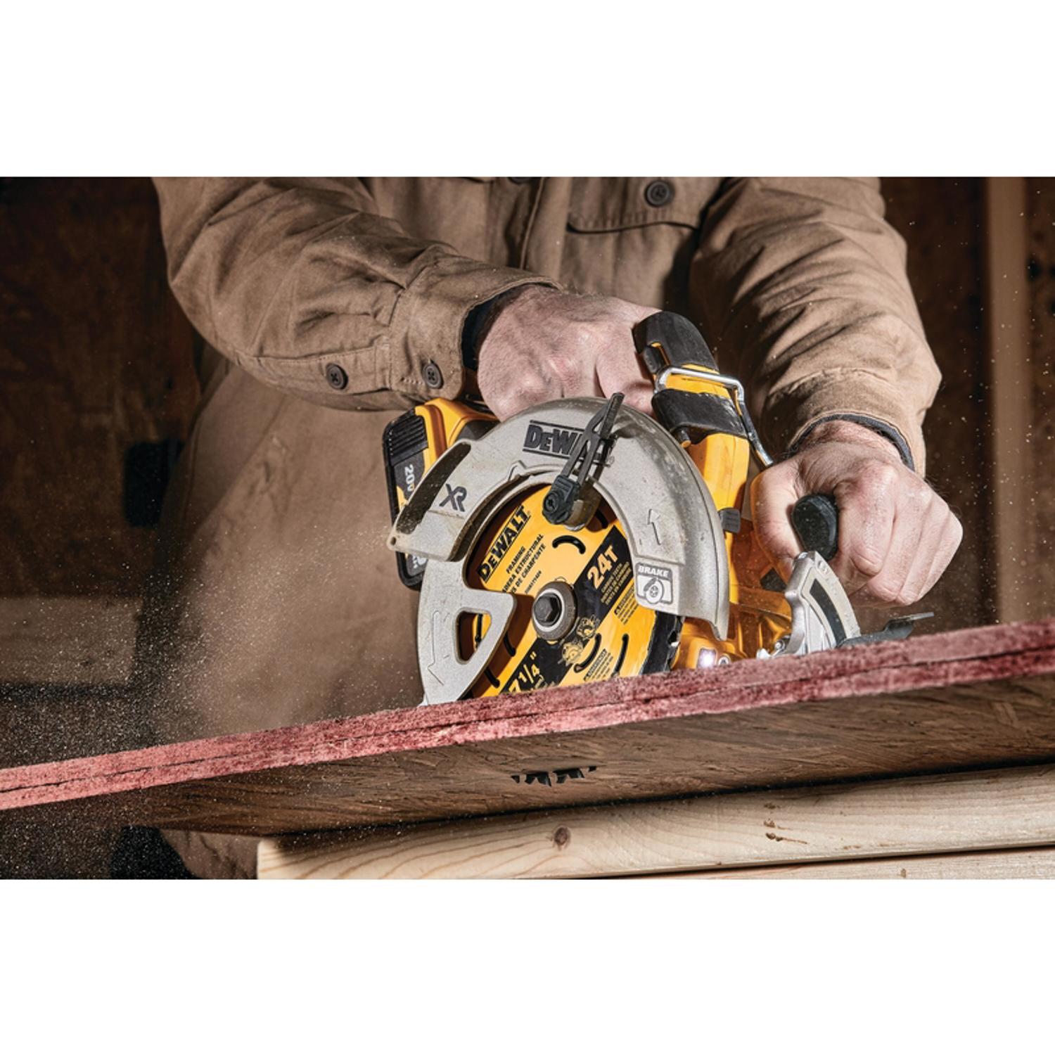DeWalt 6-1/2 in. D X 5/8 in. Tungsten Carbide Circular Saw Blade 24 teeth 1 pk