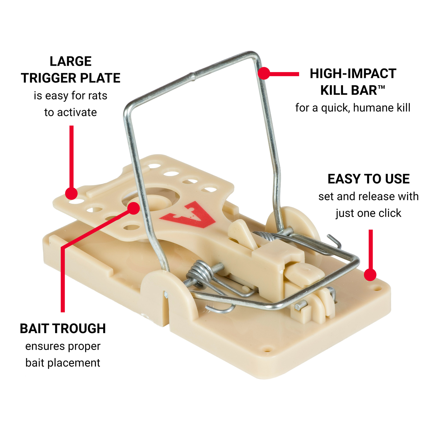 Victor Power-Kill Medium Snap Trap For Rats 1 pk