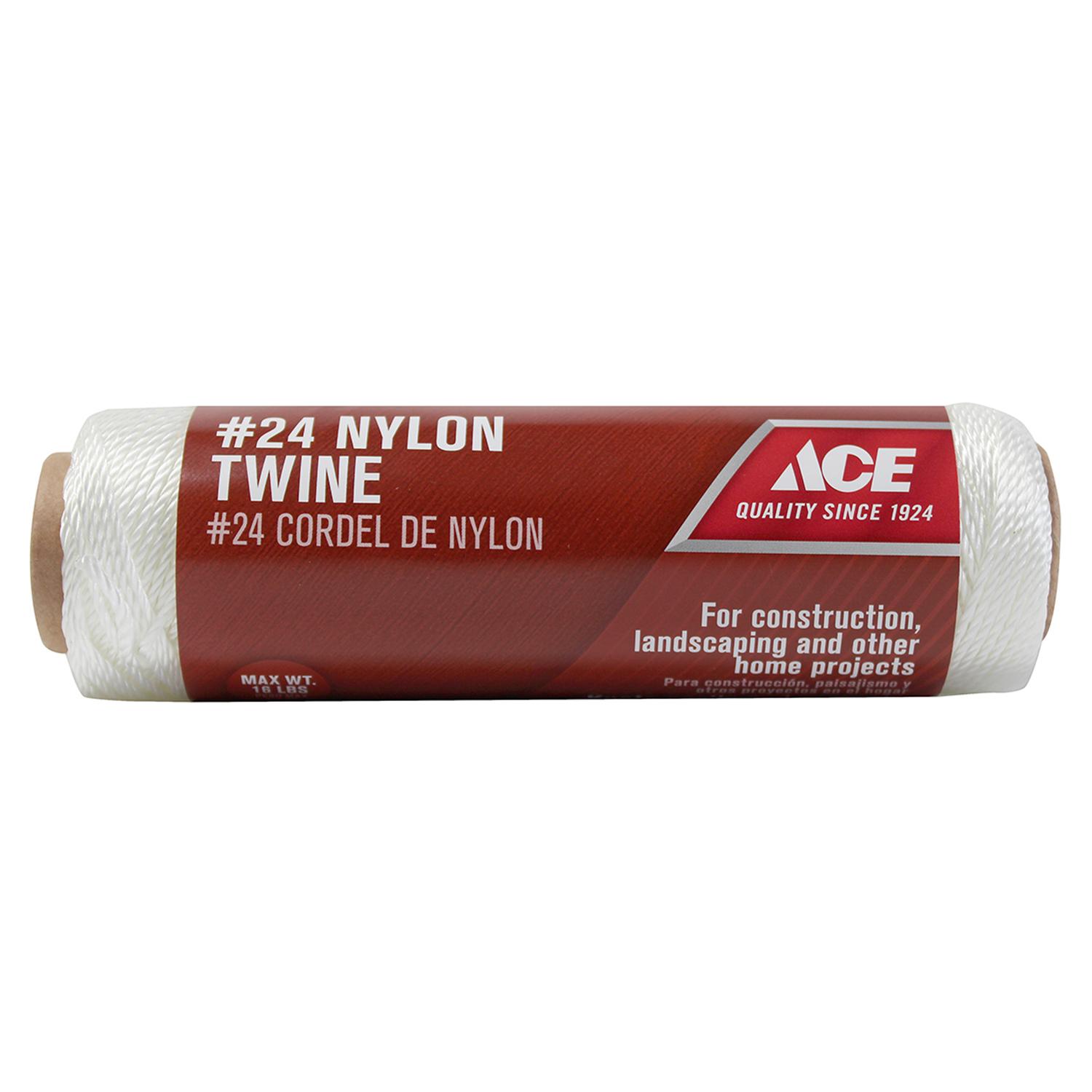 Ace.073 in. D X 185 ft. L White Twisted Nylon Mason Line