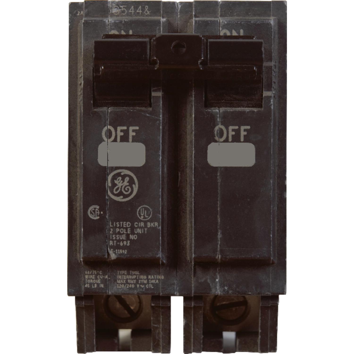 GE Q-Line 50 amps Standard 2-Pole Circuit Breaker