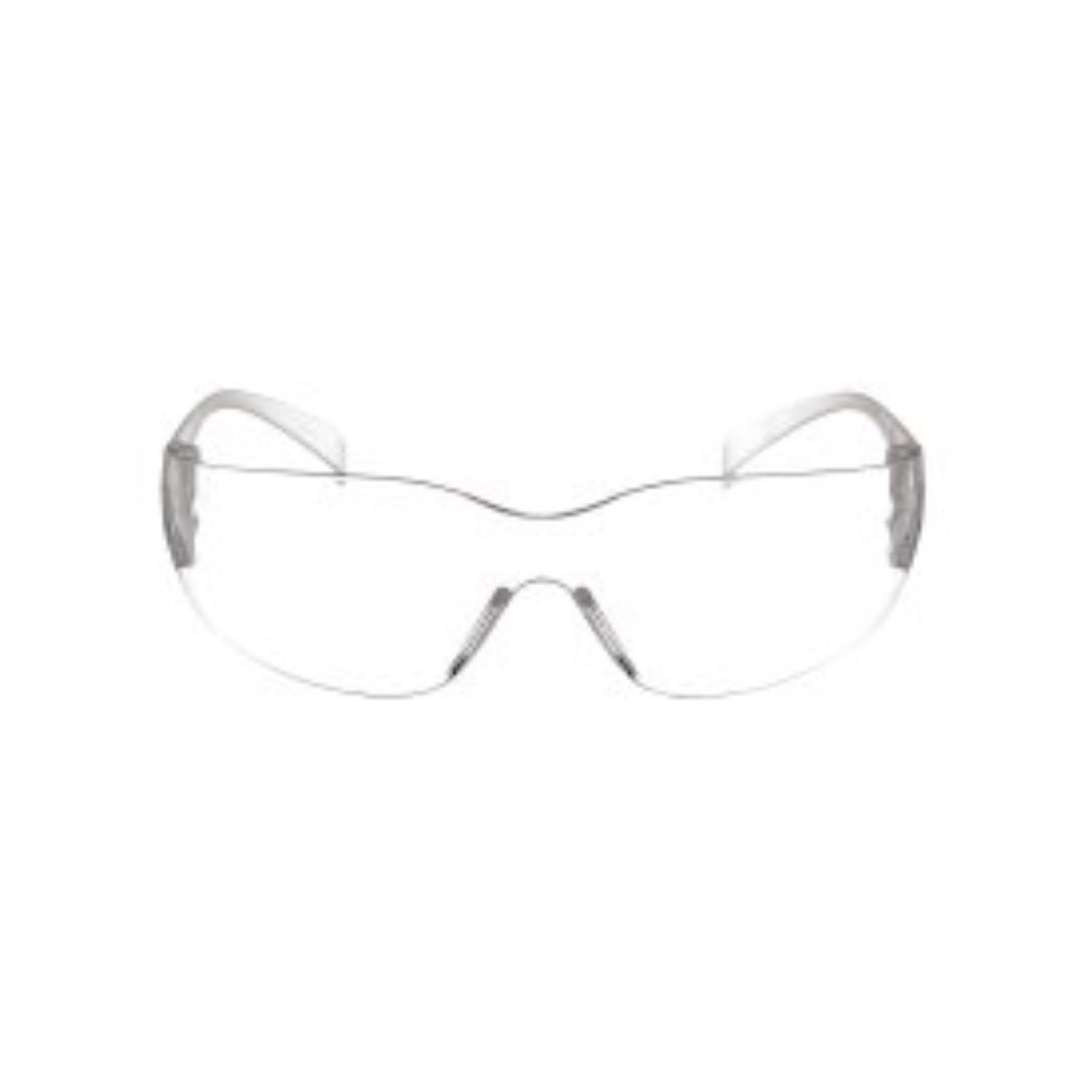 3M Impact-Resistant Safety Glasses Clear Lens Clear Frame 4 pk