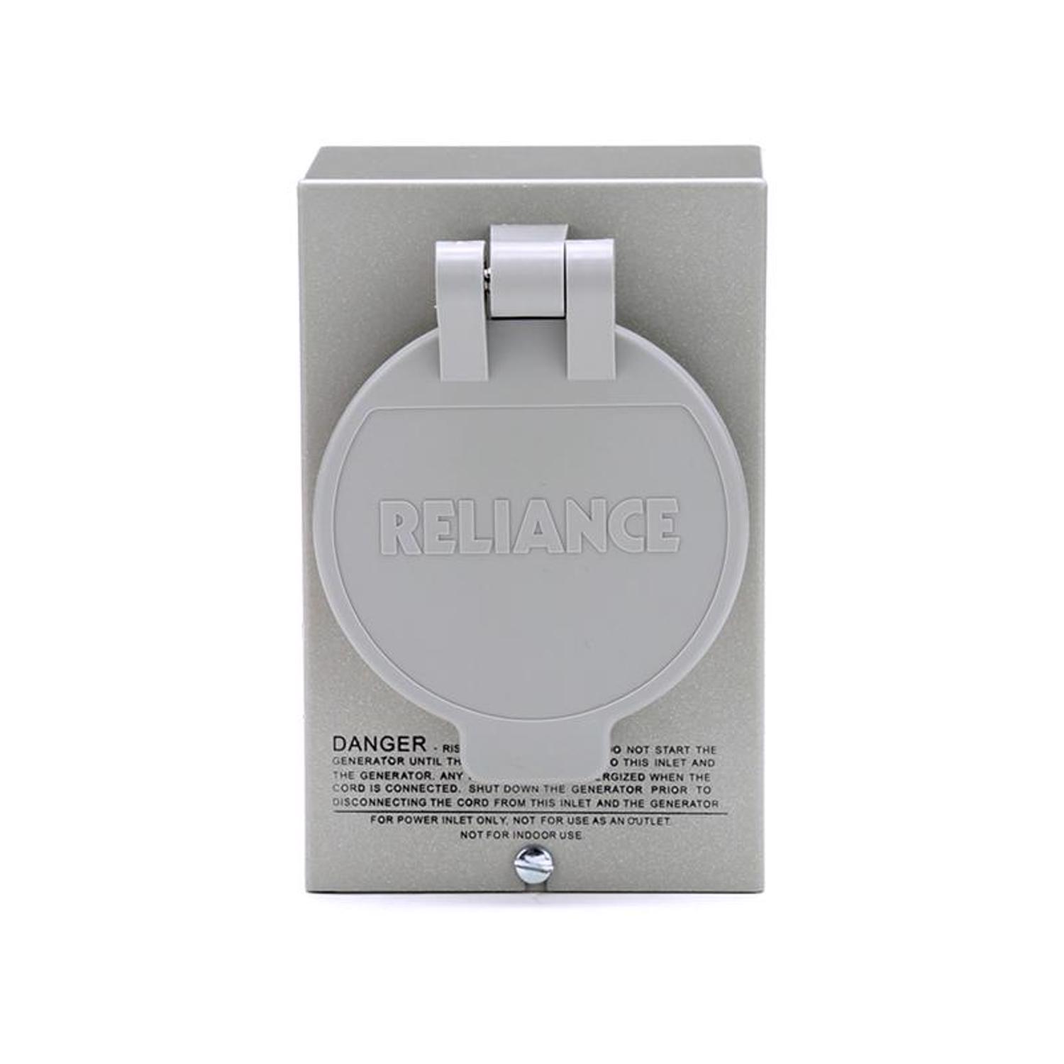 Reliance Controls PB Series 30 amps 120/240 V 1 space 1 circuits Surface Mount Power Inlet Box