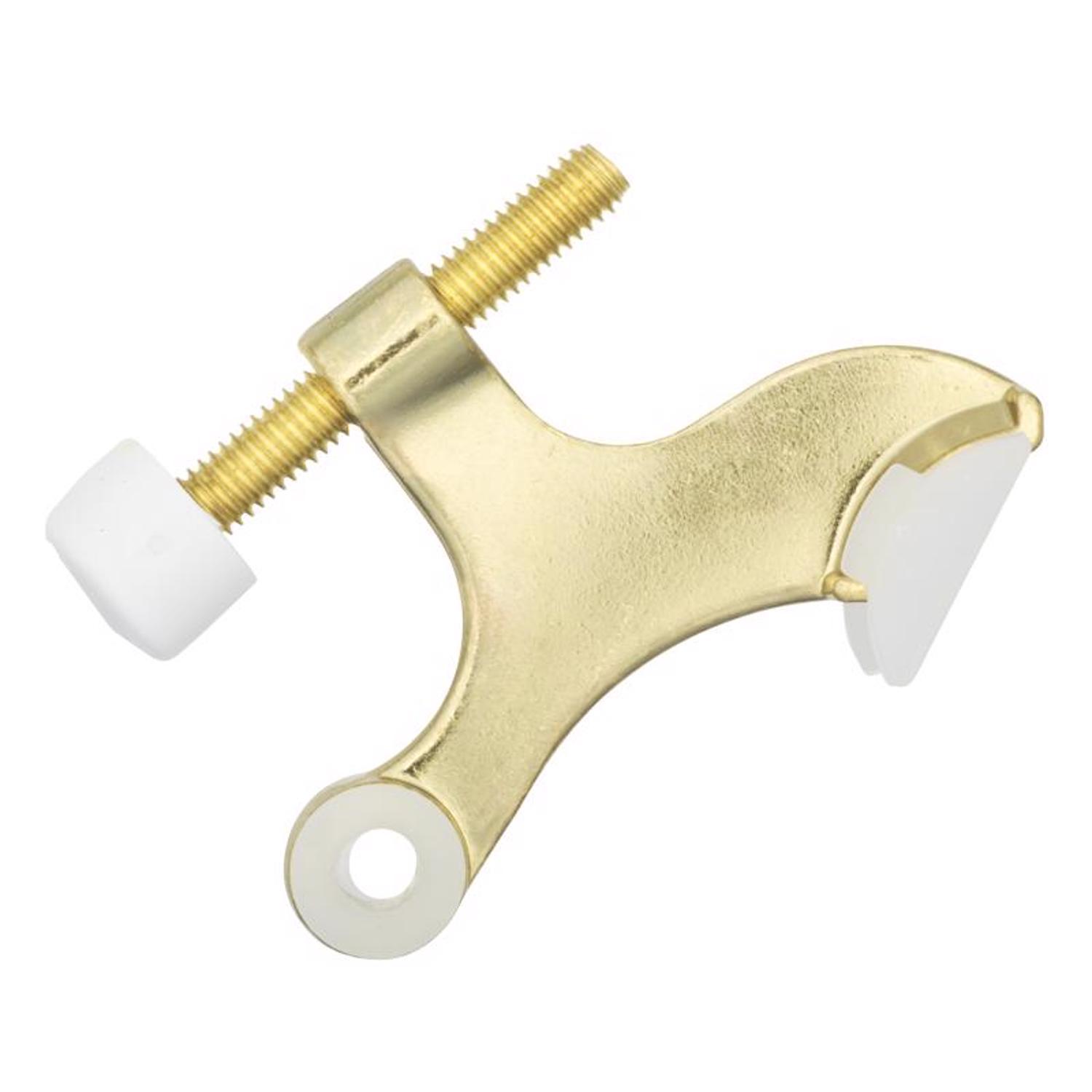 Ace Metal Bright Gold Hinge Pin Door Stop Mounts to door 0 in.