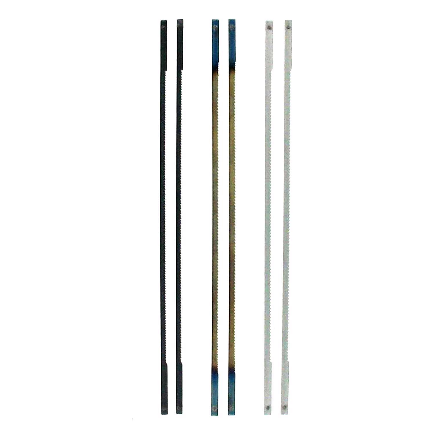 Ace 6-1/2 in. Carbon Steel Variety Coping Saw Blade Set 0 TPI 6 pk
