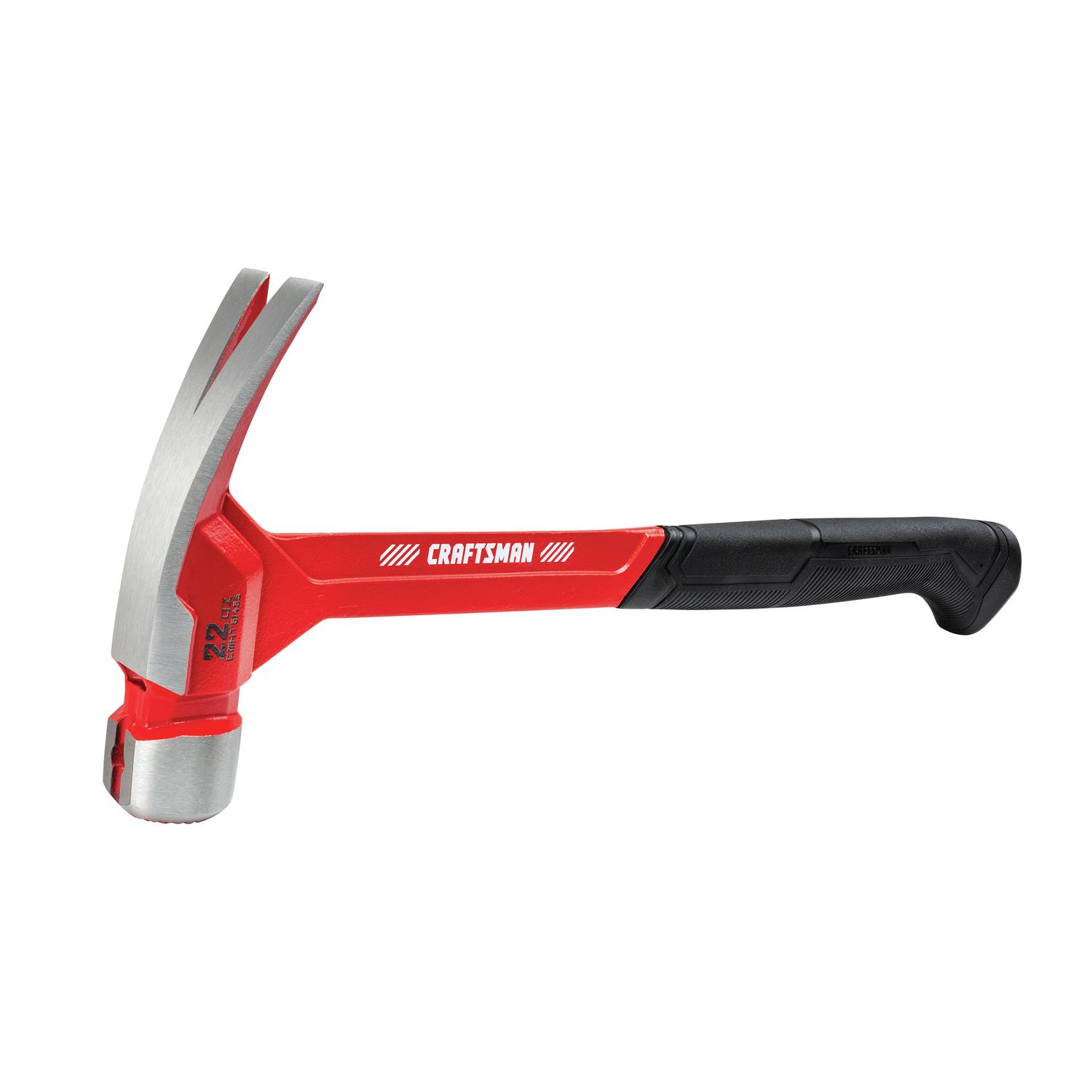 CRAFTSMAN 22 oz Milled Face Framing Hammer 9 in. Steel Handle