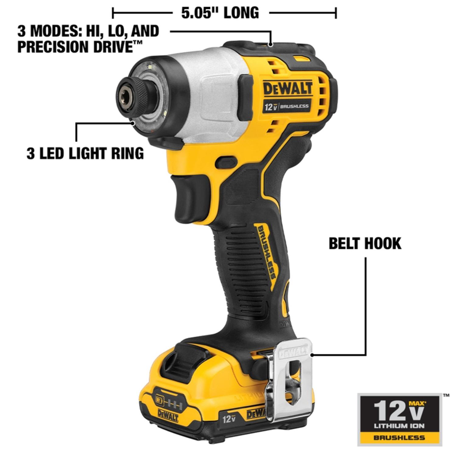 DeWalt 12V MAX XTREME Cordless Brushless 2 Tool Compact Drill and Impact Driver Kit