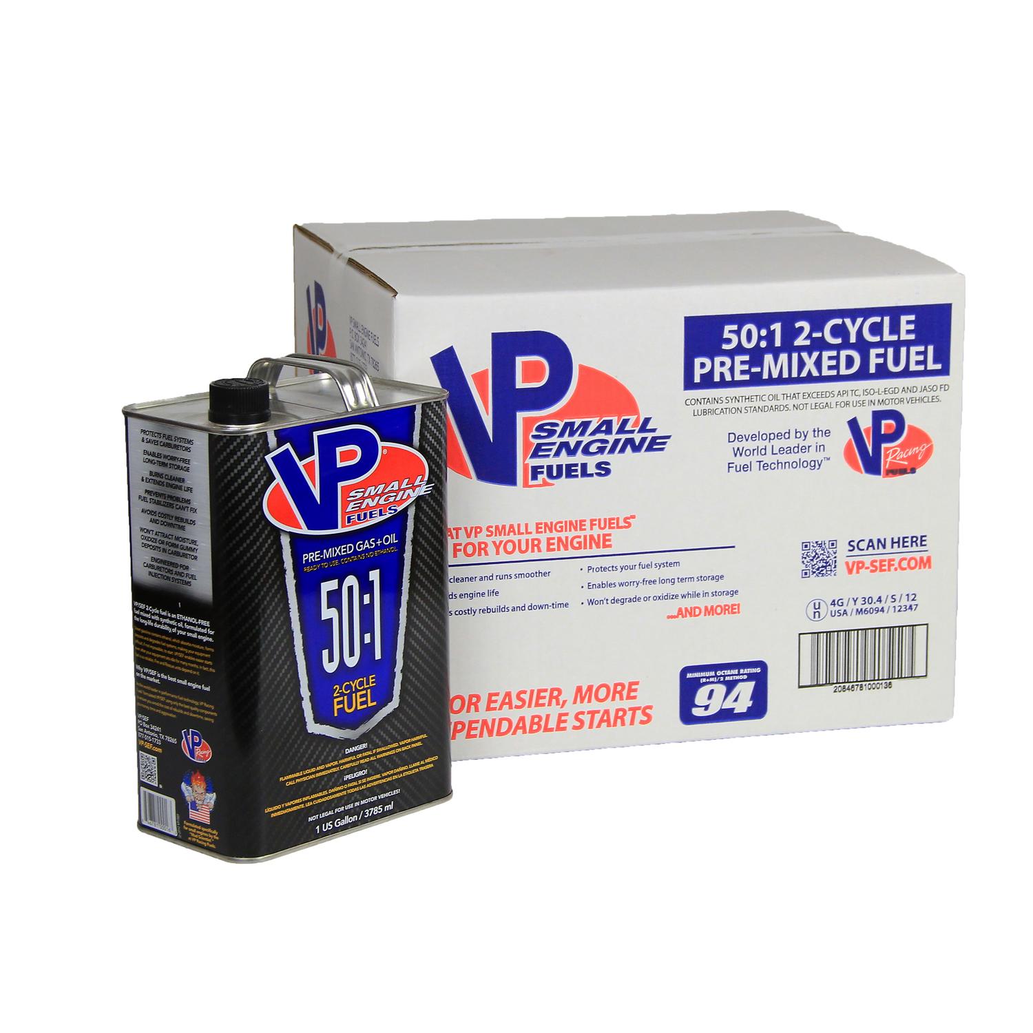 VP Racing Fuels Small Engine Ethanol-Free 2-Cycle 50:1 Pre-Mixed Fuel 1 gal