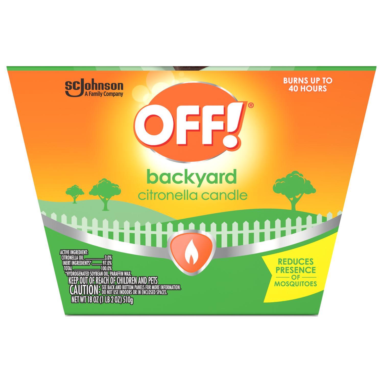 OFF! Citronella Candle Solid 18 oz