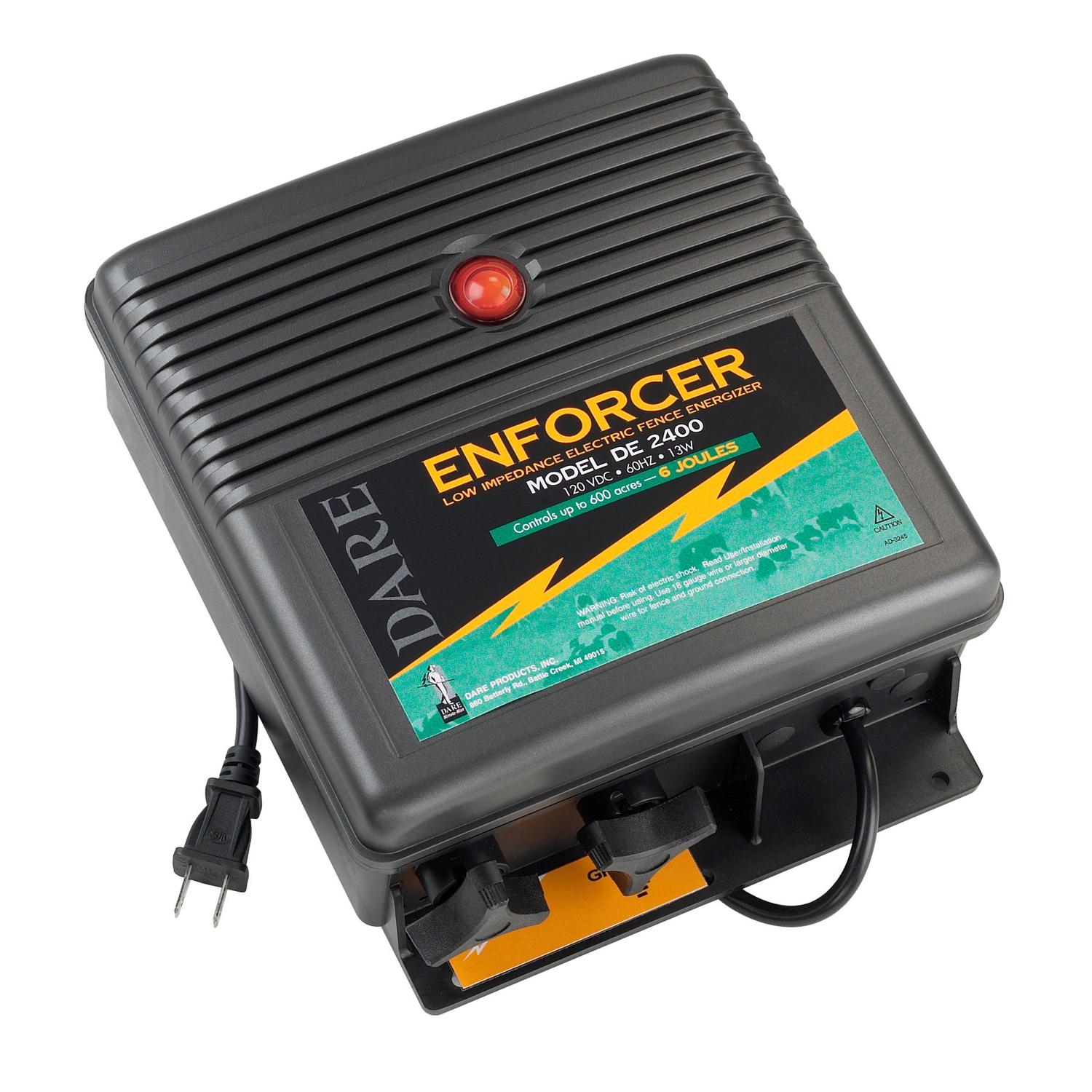 Dare Enforcer 110 V Electric-Powered Fence Energizer 600 Acre Black