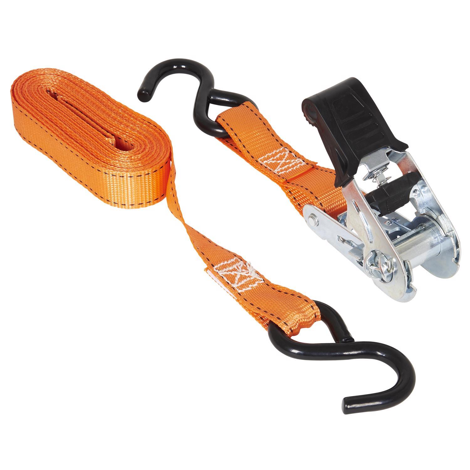 Keeper 1 in. W X 15 ft. L Orange Tie Down Strap 500 lb 4 pk