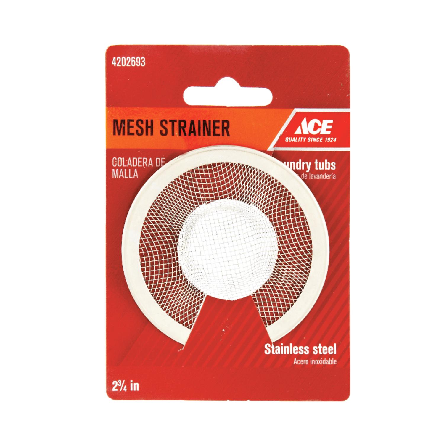 Ace 2-3/4 in. D Stainless Steel Stainless Steel Mesh Strainer