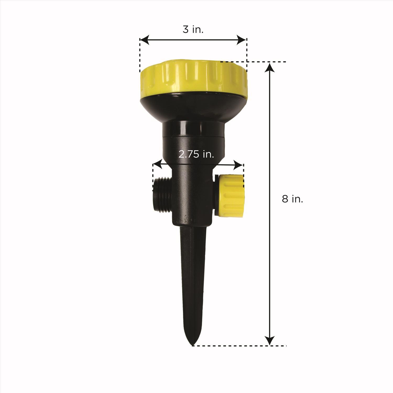 Ace Plastic Spike Base 5-Pattern Sprinkler Watering Kit 800 sq ft 5 pc