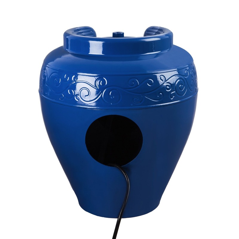 Evergreen Blue Cascading Waters Fountain, 16 x 16 x 17.8 in.