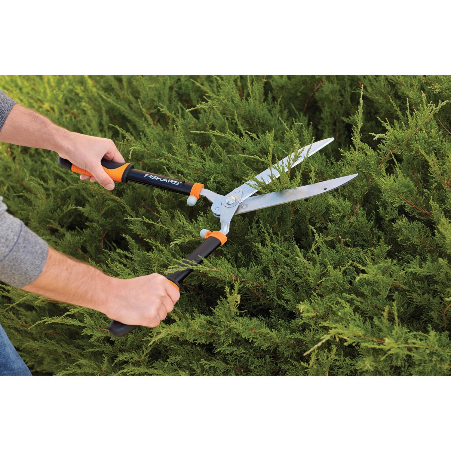 Fiskars 13 in. Steel Serrated Hedge Shears