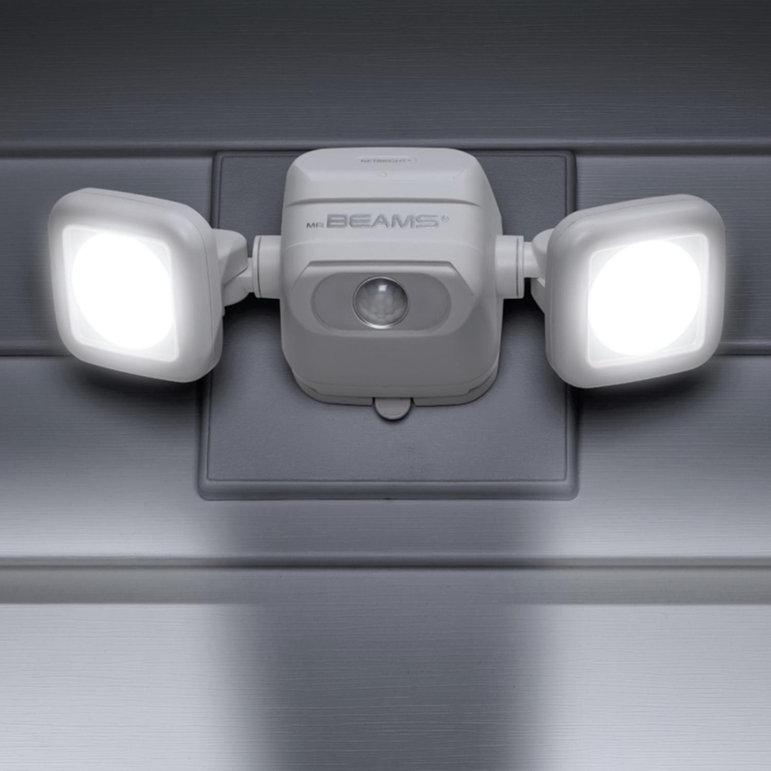 Mr. Beams High Performance Motion-Sensing Battery Powered LED White Security Light