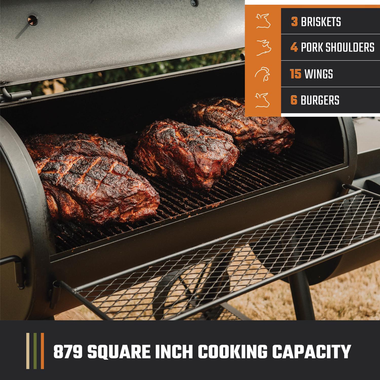 Oklahoma Joe's Highland Charcoal/Wood Offset Smoker Black