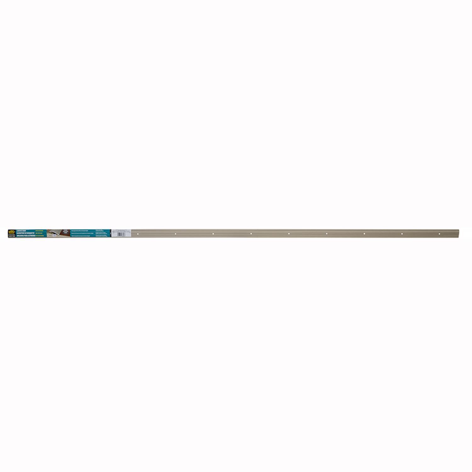 M-D Building Products 0.3 in. H X 1.375 in. W X 72 in. L Prefinished Pewter Aluminum Carpet Trim