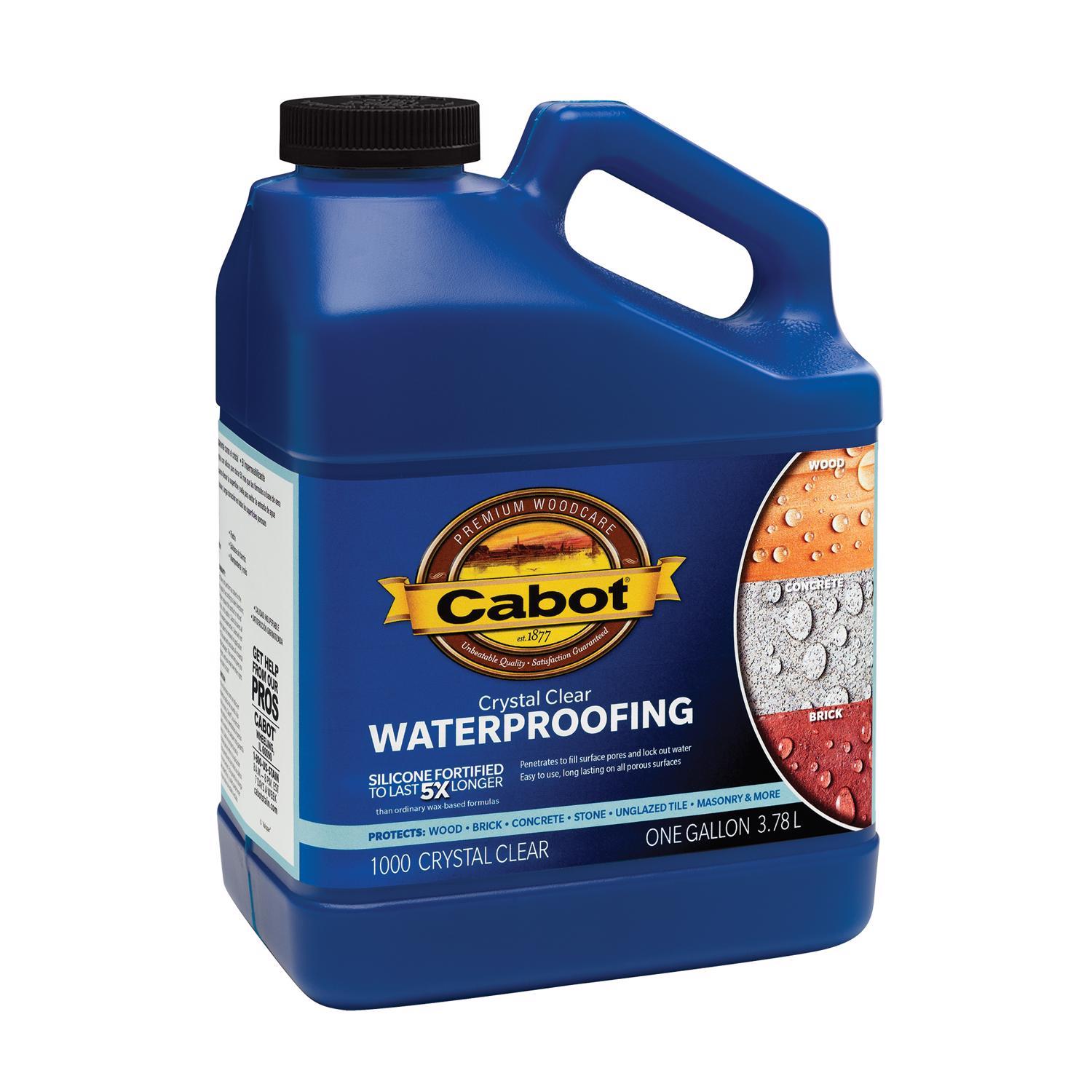 Cabot Crystal Clear Fully-Transparent Silicone Waterproofing Sealer 1 gal