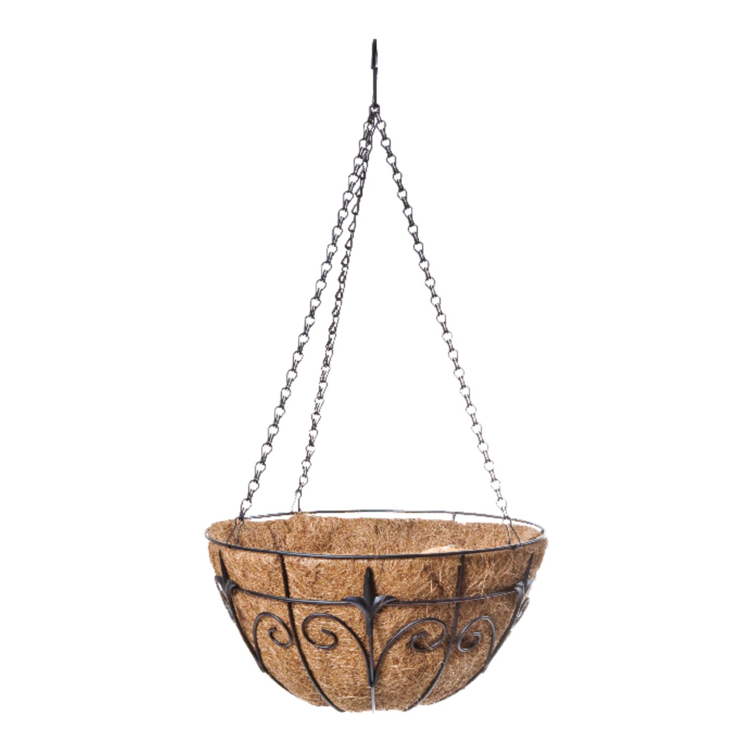 Panacea Steel Hanging Basket Black