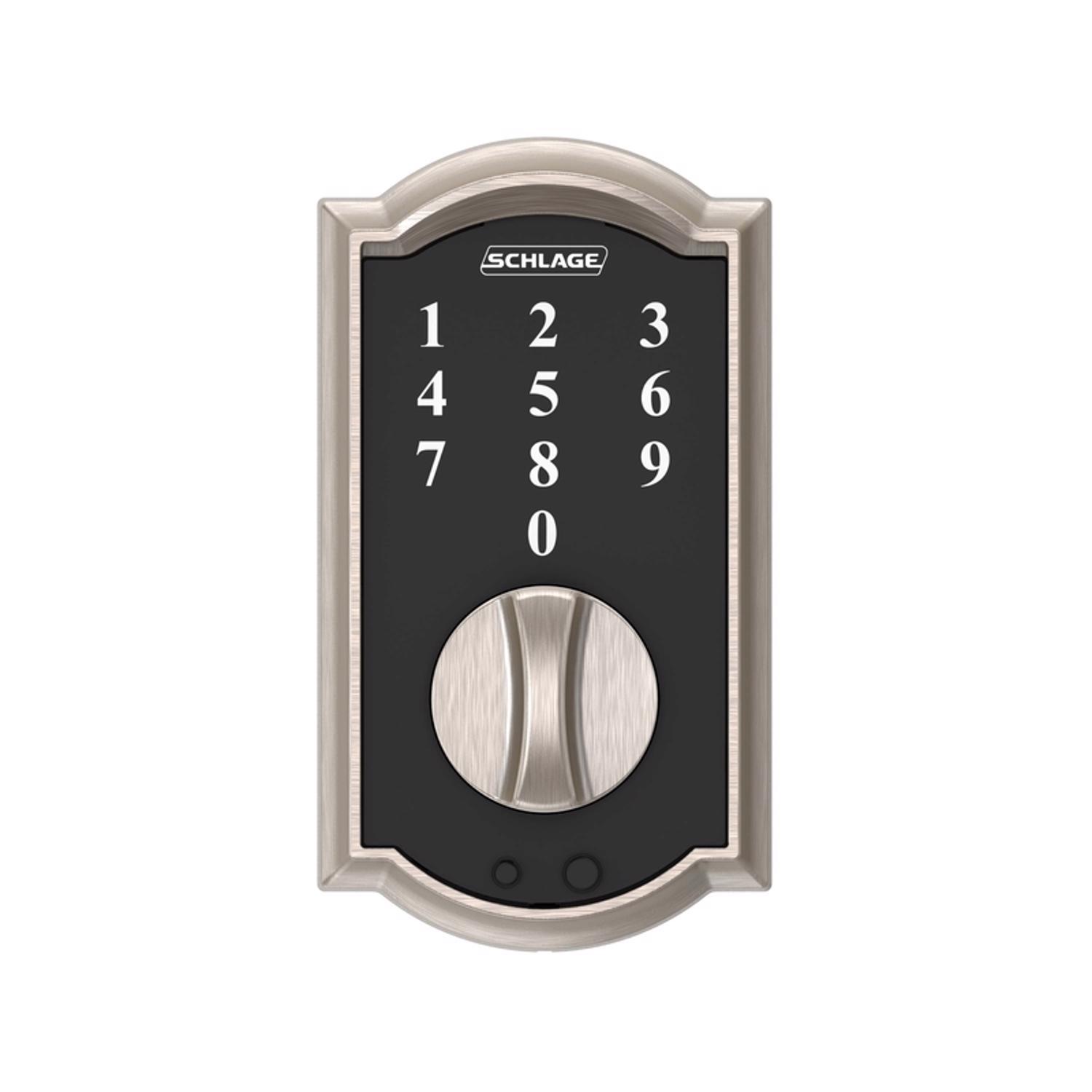 Schlage Satin Nickel Steel Touchscreen Deadbolt