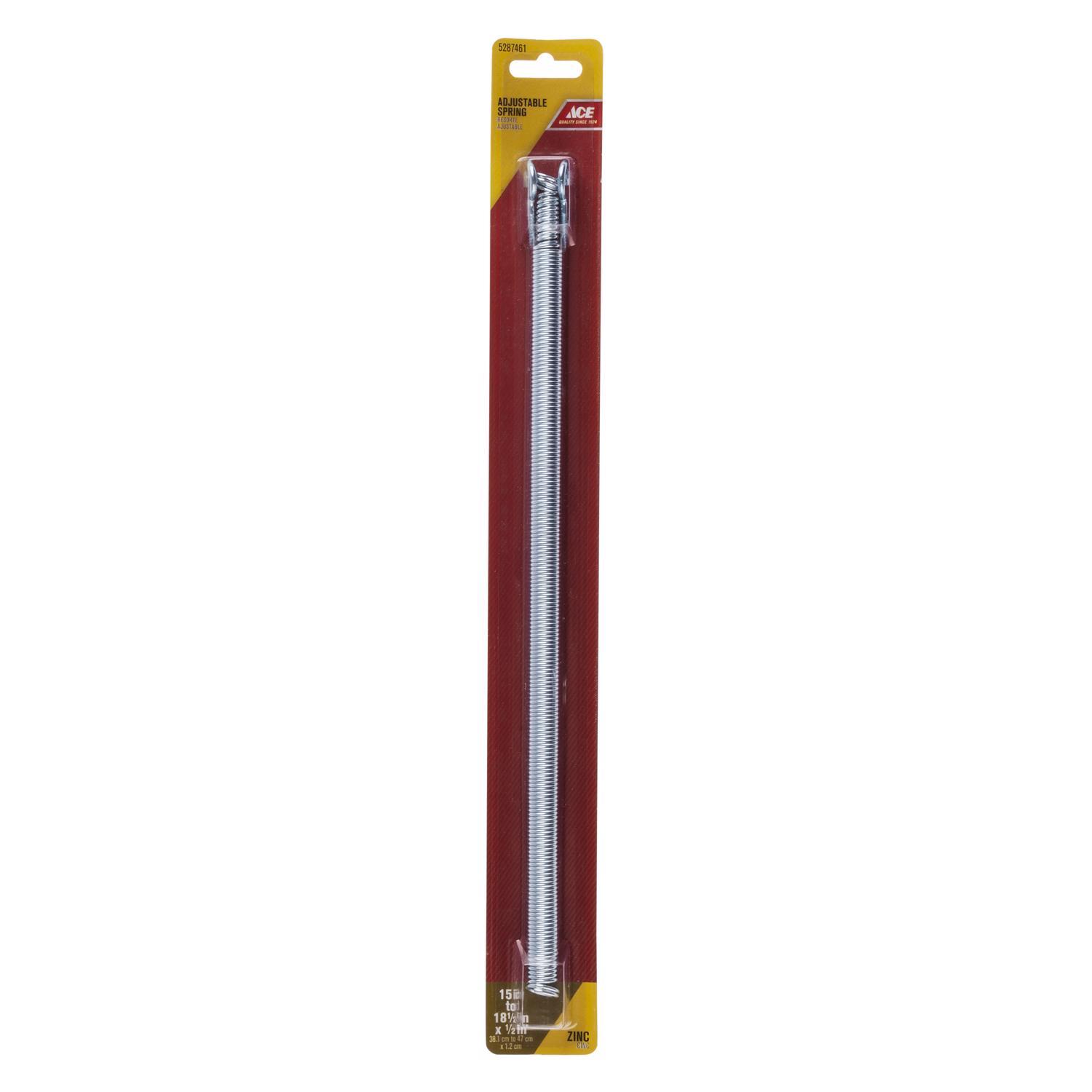 Ace 0.5 in. D X 18.5 in. L Zinc-Plated Metallic Zinc Door Spring