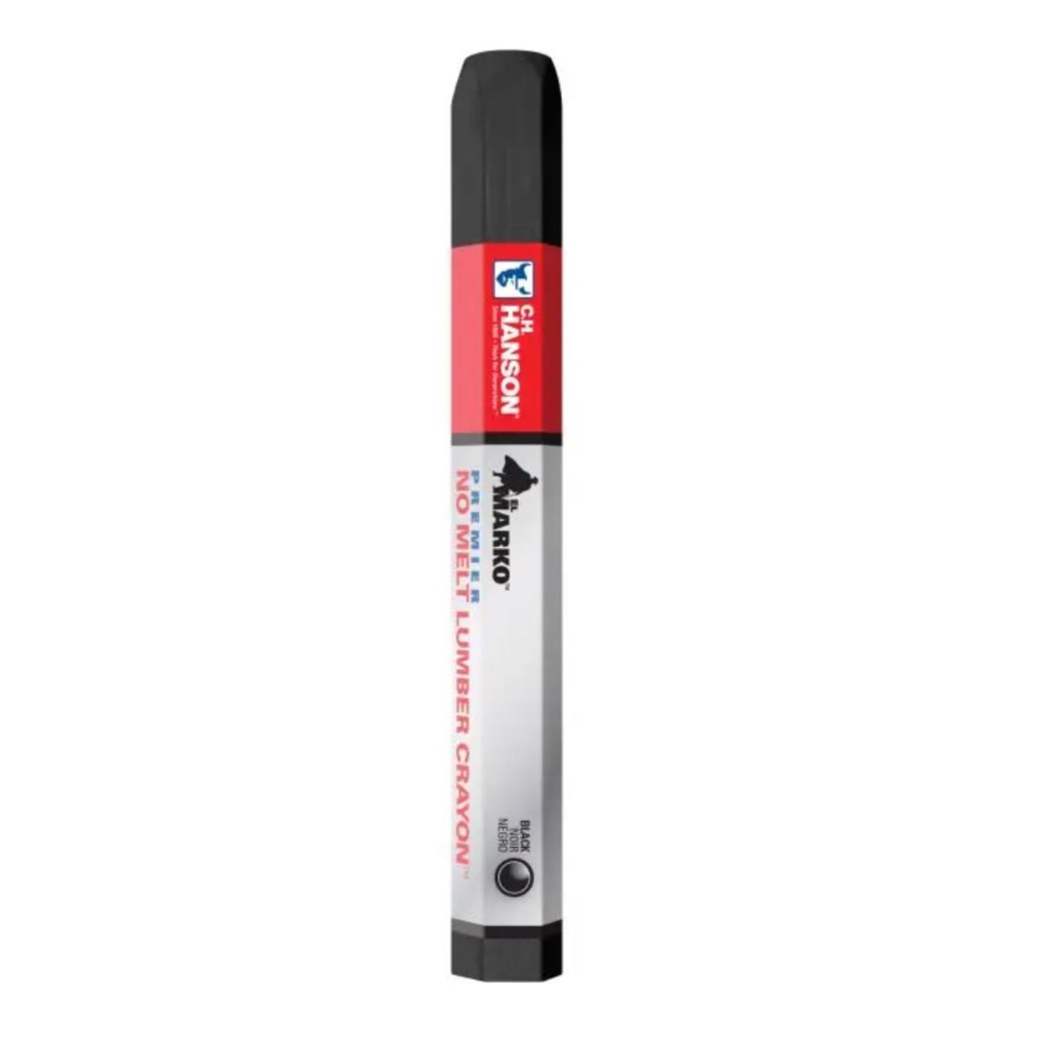 C.H. Hanson Premier No Melt 4.5 in. L Lumber Crayon Black 1 pc