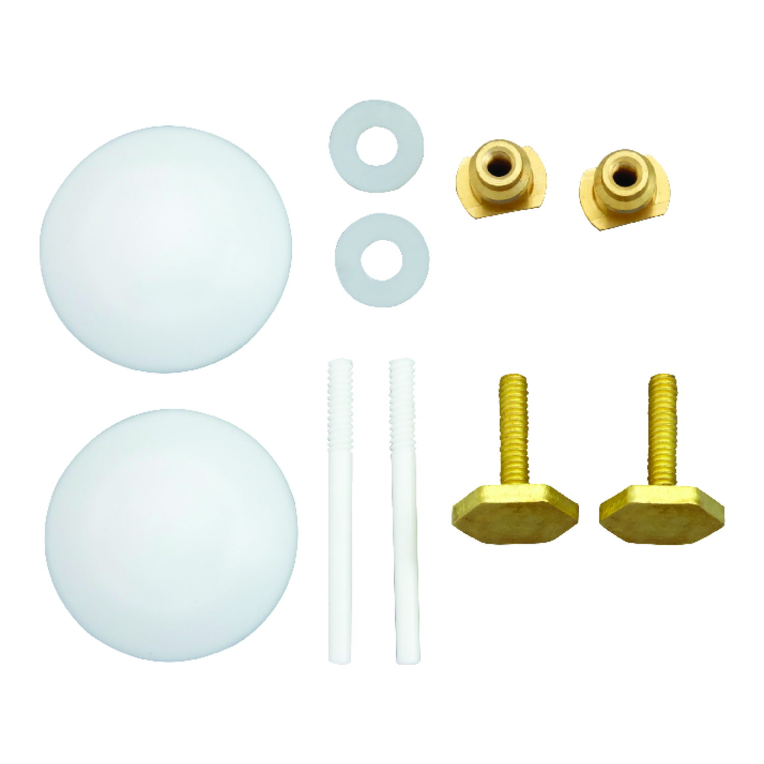 Ace Toilet Bolts Set White Plastic