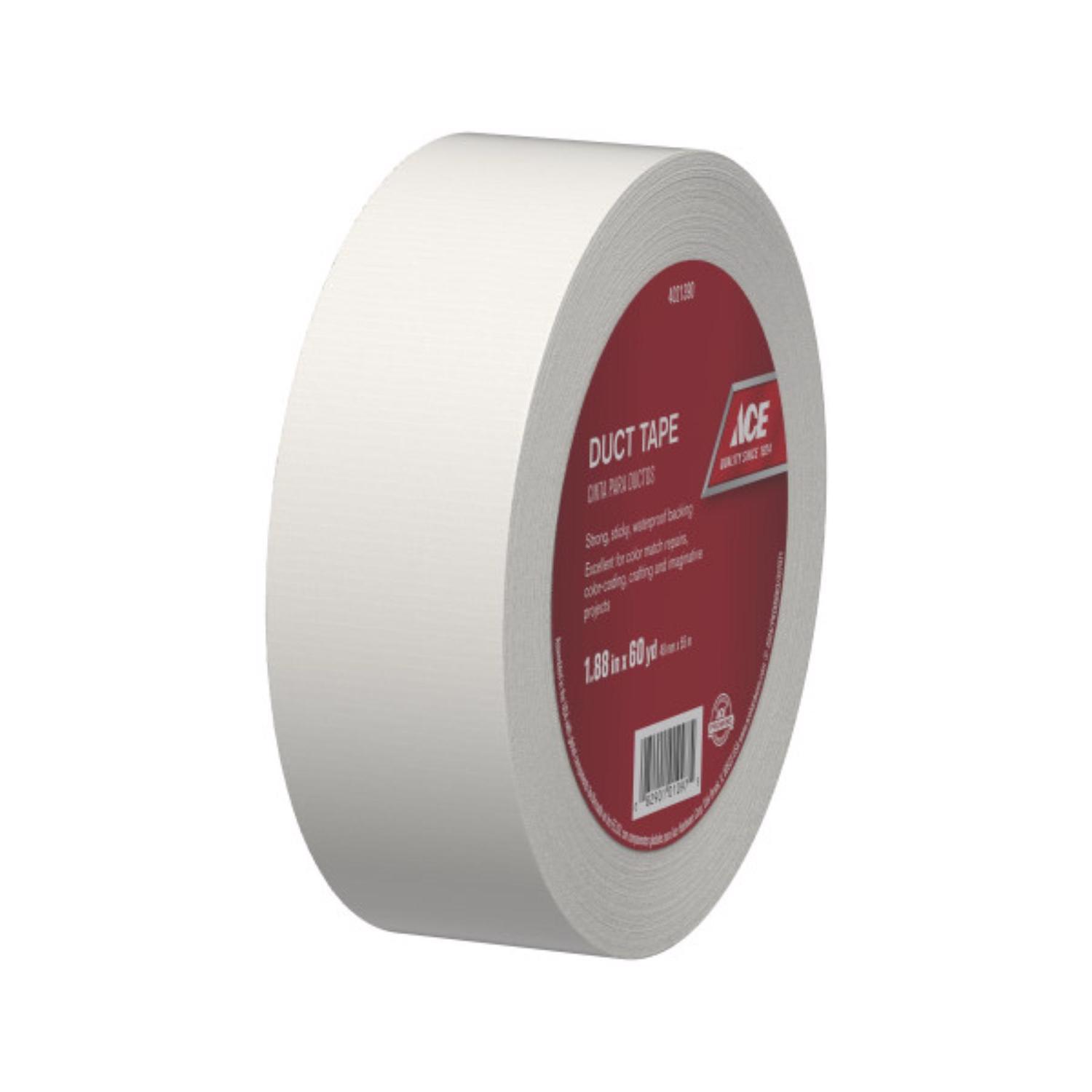 Ace 1.88 in. W X 60 yd L White Solid Duct Tape