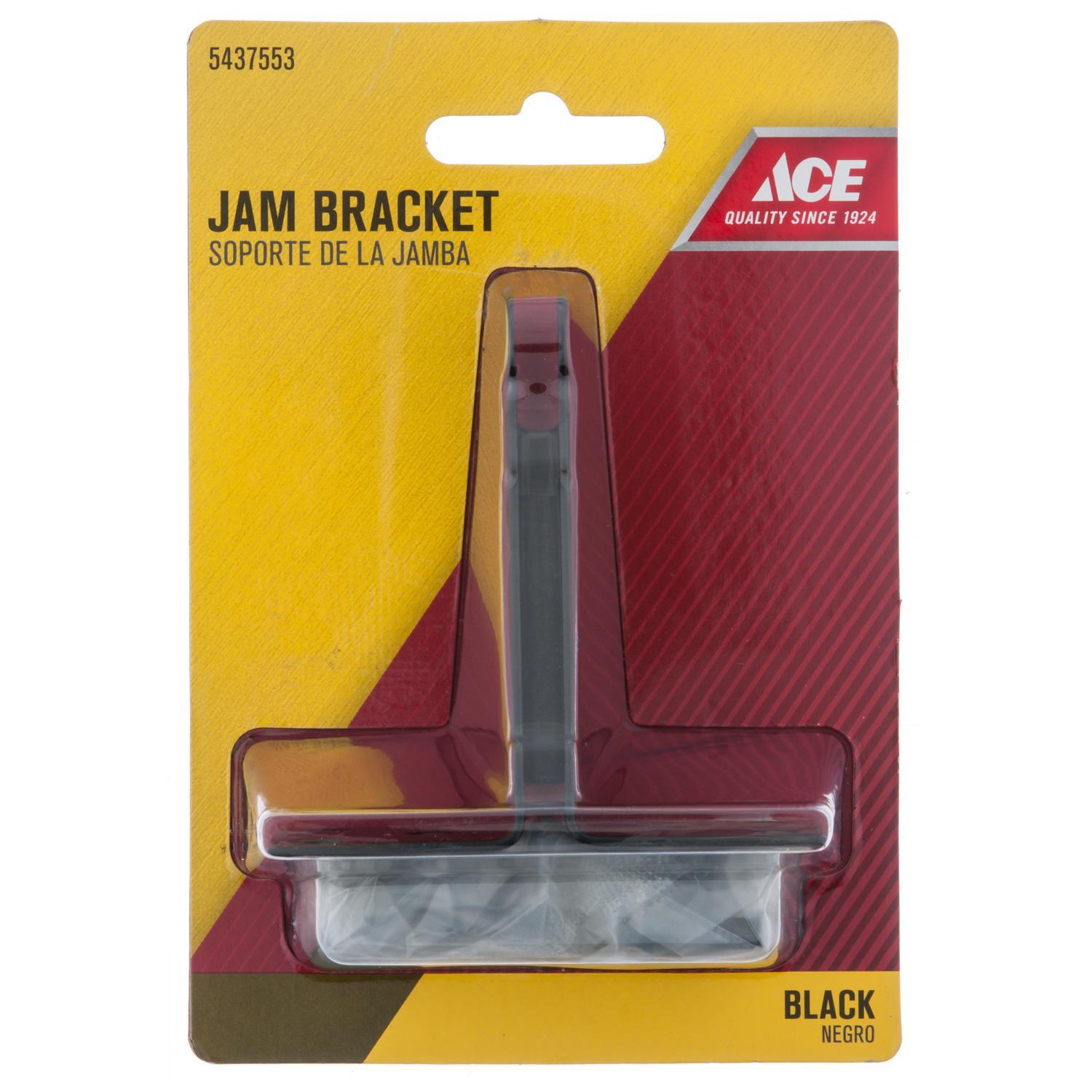 Ace Black Steel Jamb Bracket 1 pc