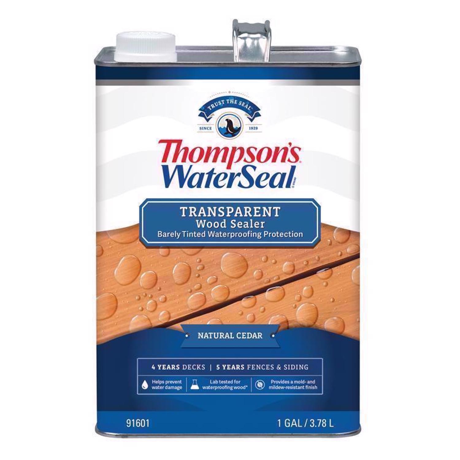 Thompson's WaterSeal Transparent Natural Cedar Water-Based Acrylic/Alkyd/Urethane Waterproofing Wood