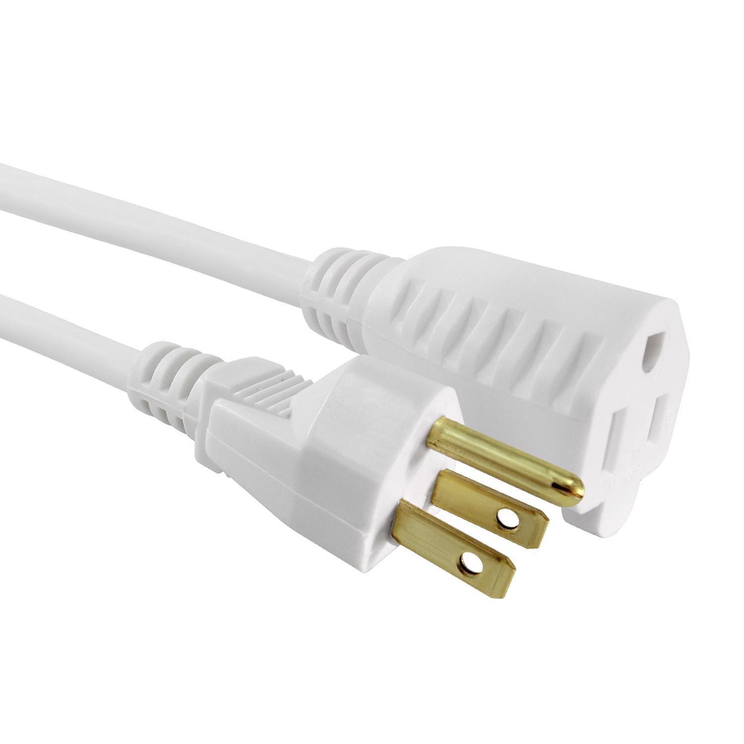 Ace Outdoor 50 ft. L White Extension Cord 16/3 SJTW
